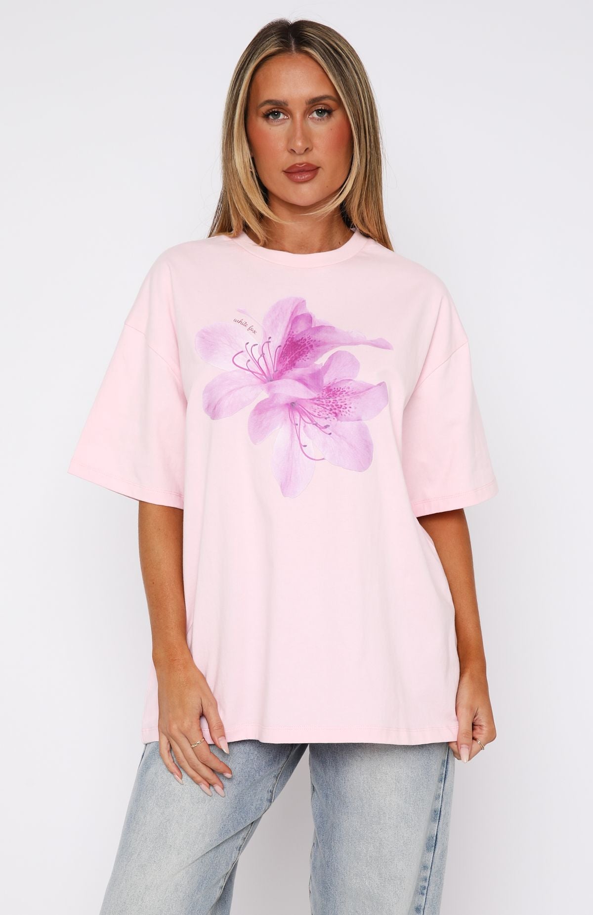 Premium Power Of Possibility Oversized Tee - Baby Pink