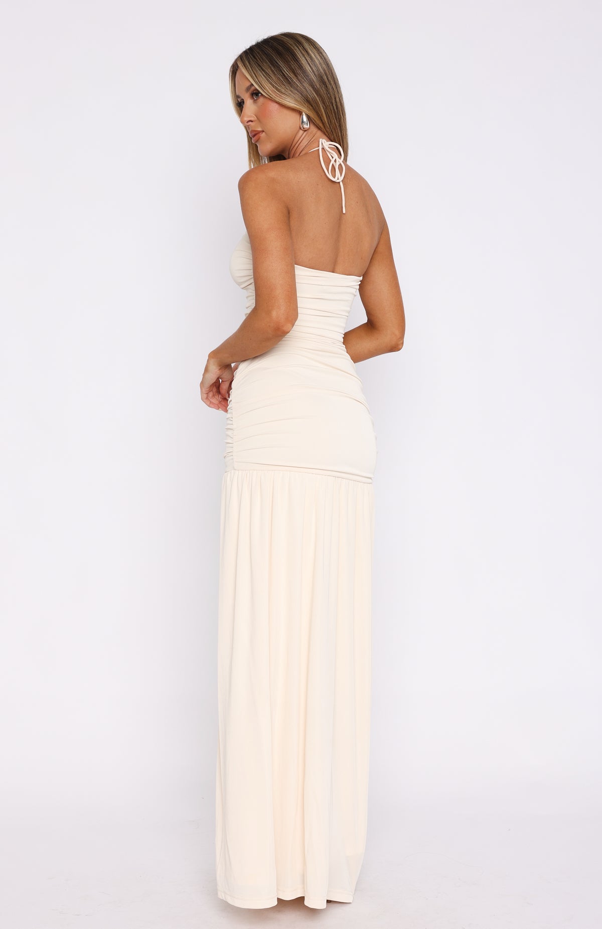 Ultimate Sweet Skies Maxi Dress - Cream Elegance