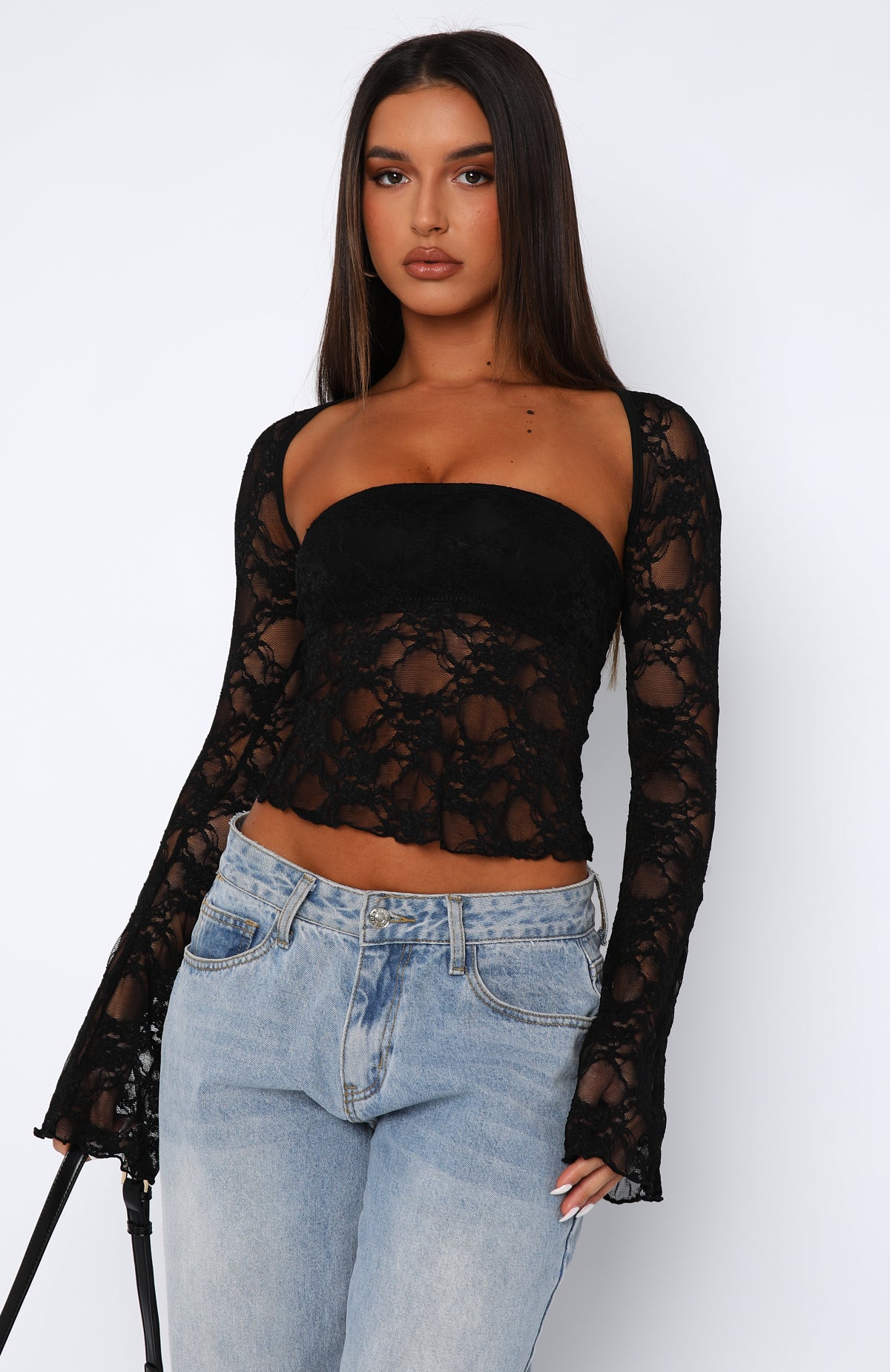 Ultimate Sweet Lovin' Lace Top Set - Black