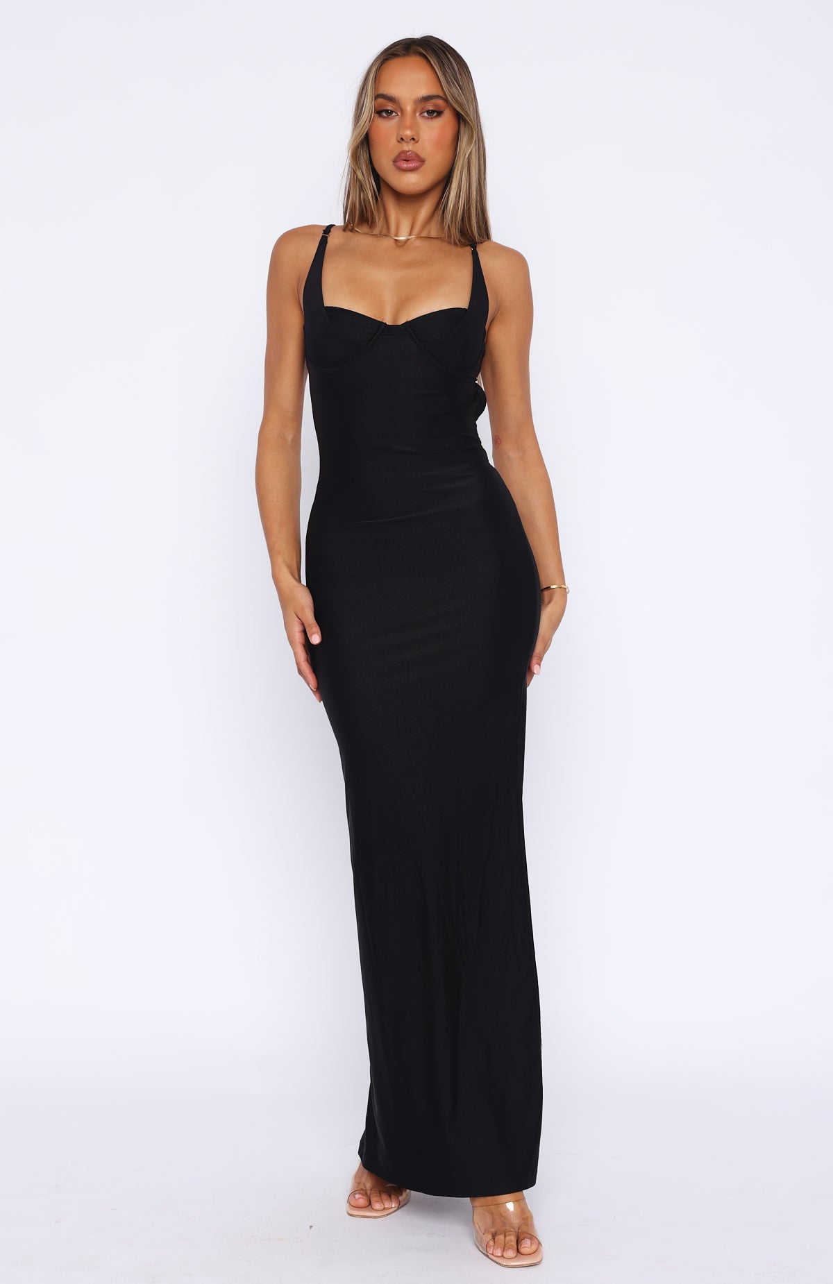 Premium Shooting Star Maxi Dress - Ultimate Elegance in Black