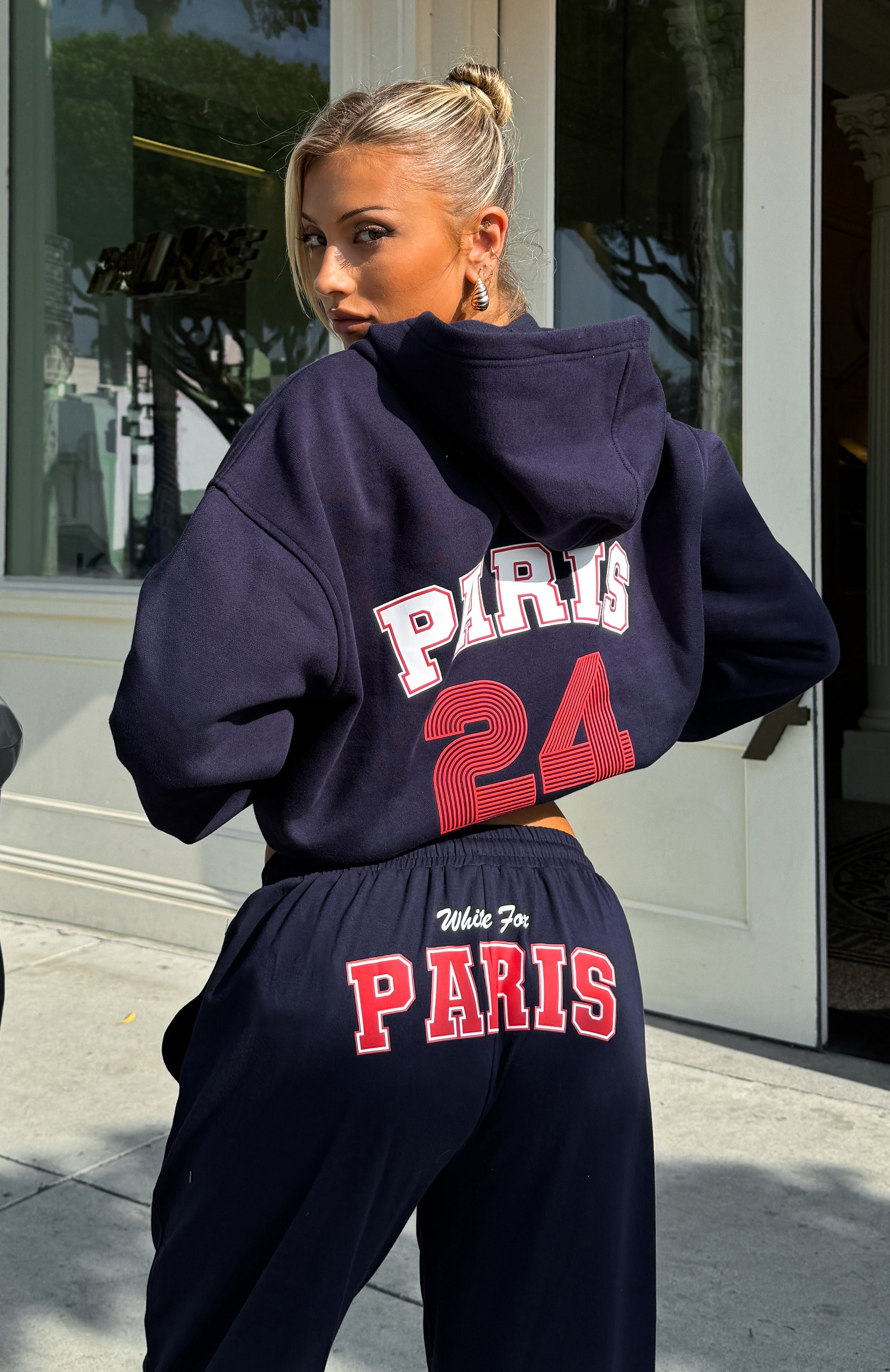 Premium Team Paris Oversized Hoodie Navy | Ultimate Comfort & Style