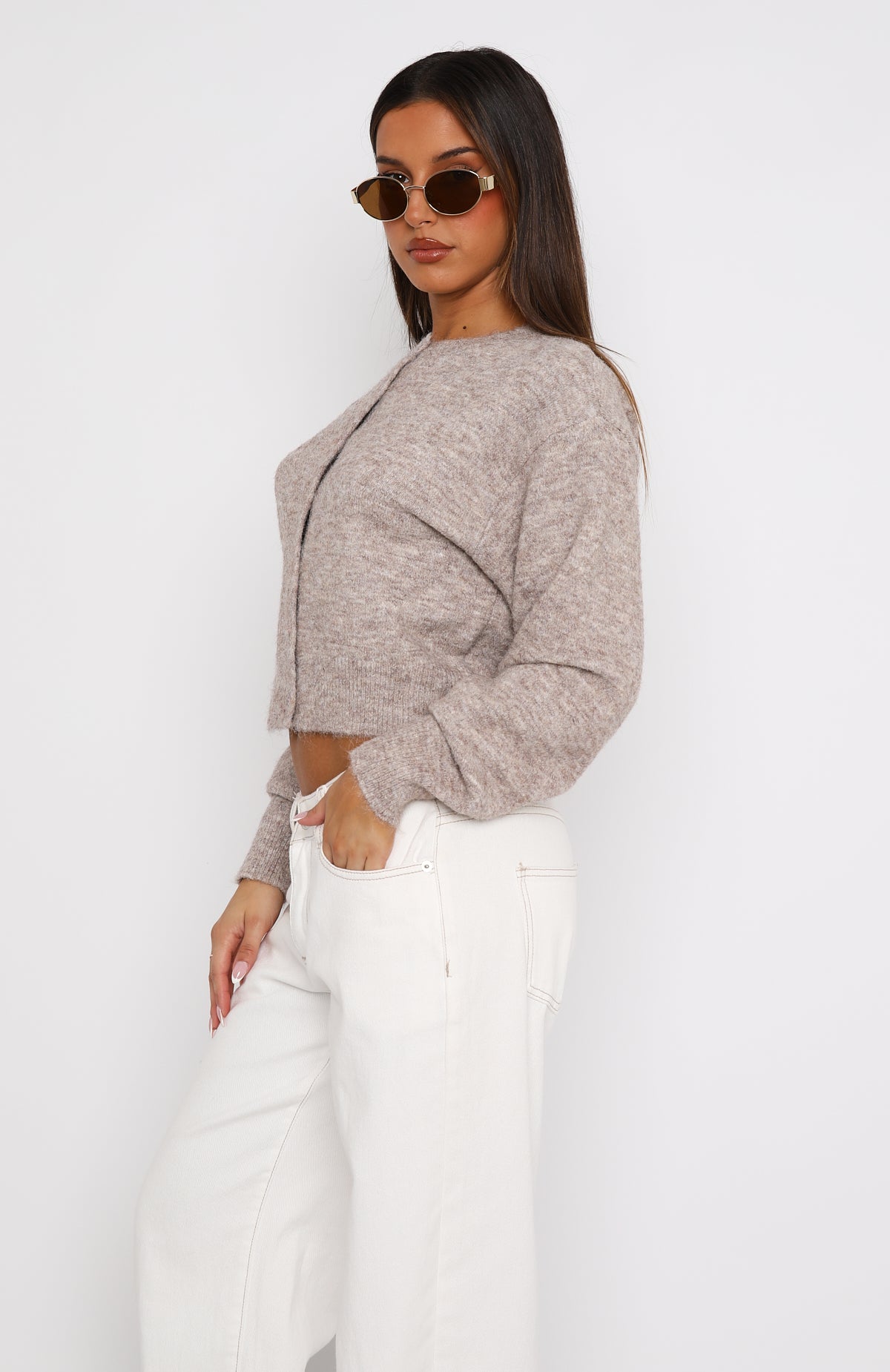 Ultimate Warm Whispers Knit Cardigan - Taupe
