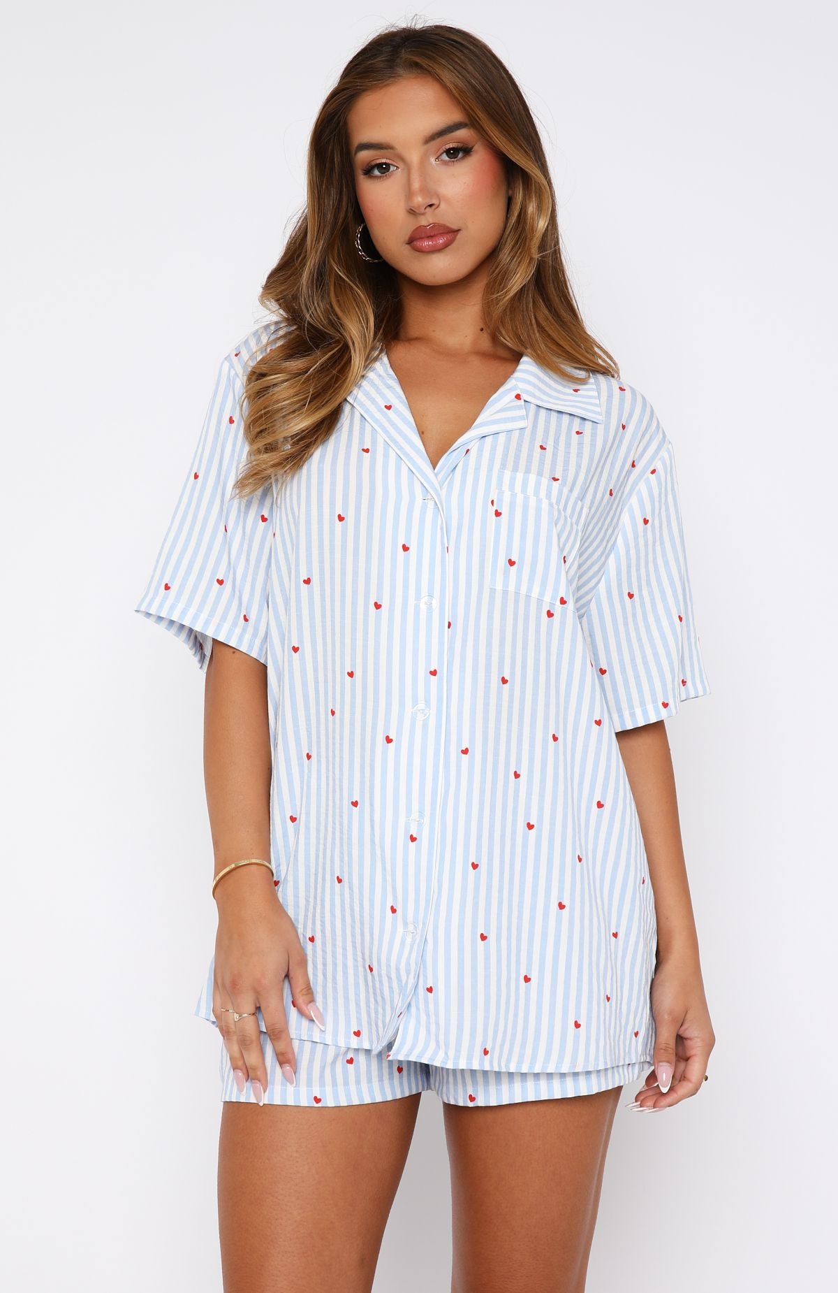 Premium Blue Sweetheart Offline Pyjama Set - Ultimate Comfort