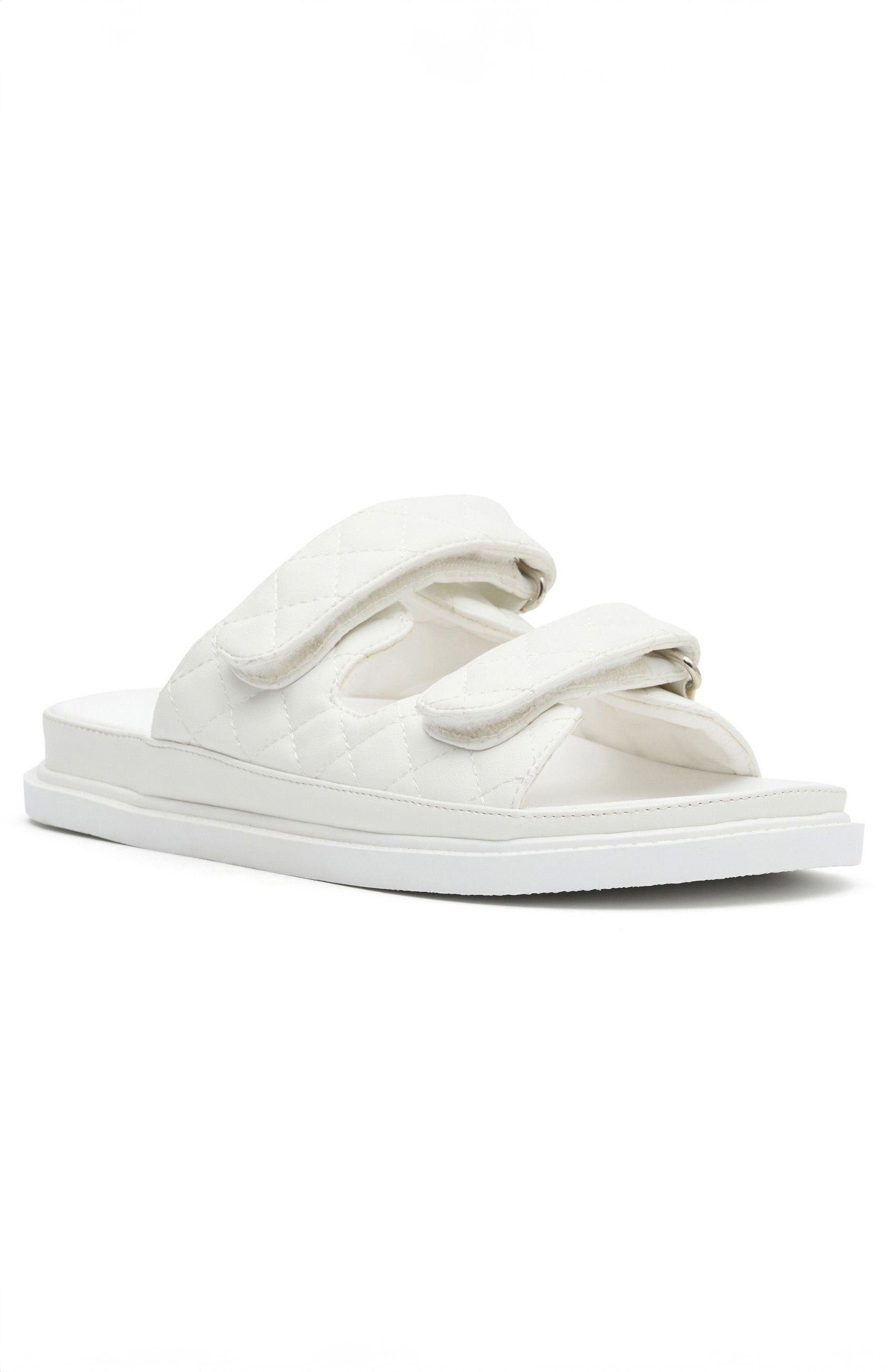 Premium Summer Slides - Feeling Lucky White