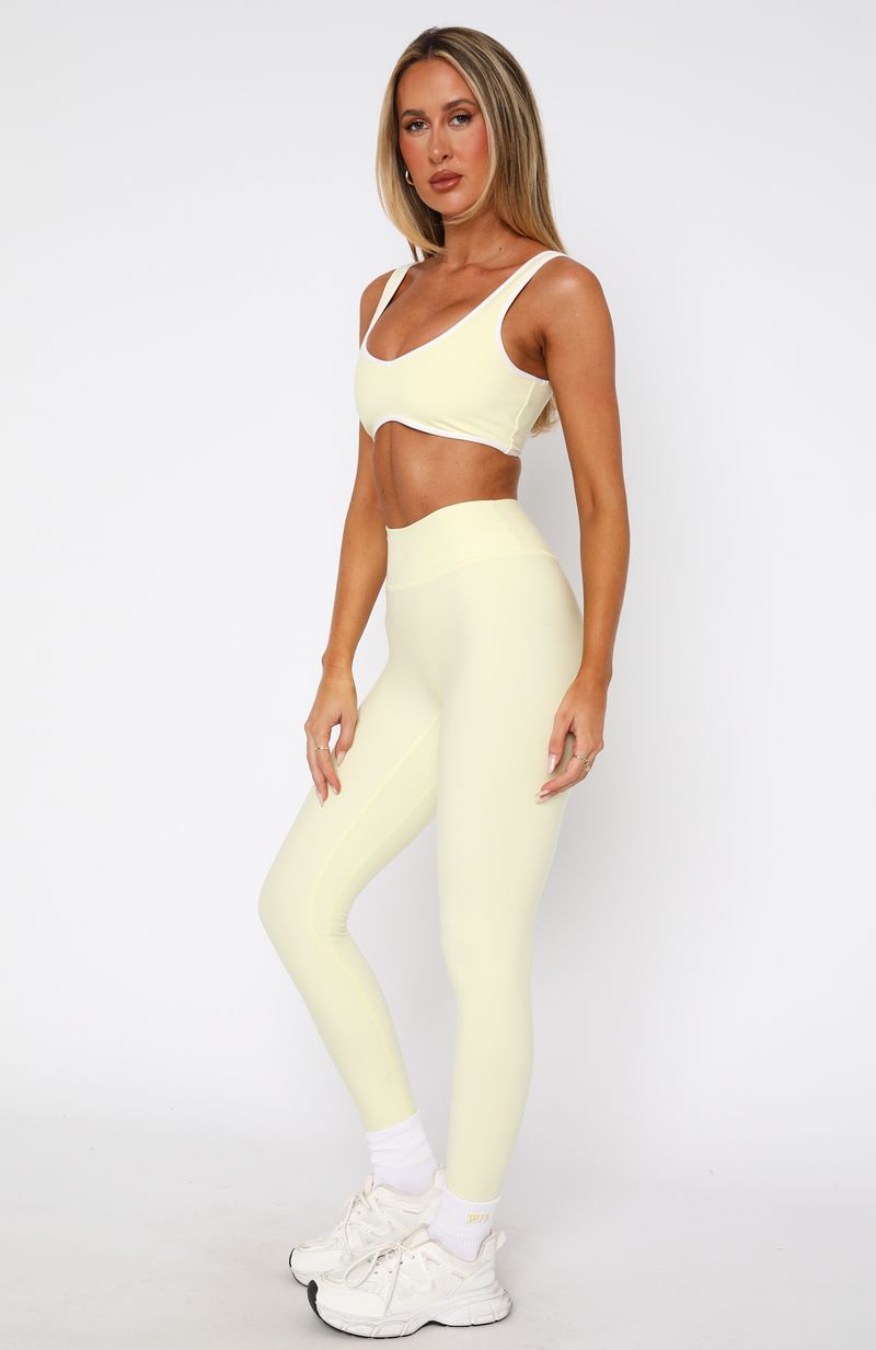 Ultimate Go Getter High Waisted Leggings - Lemon