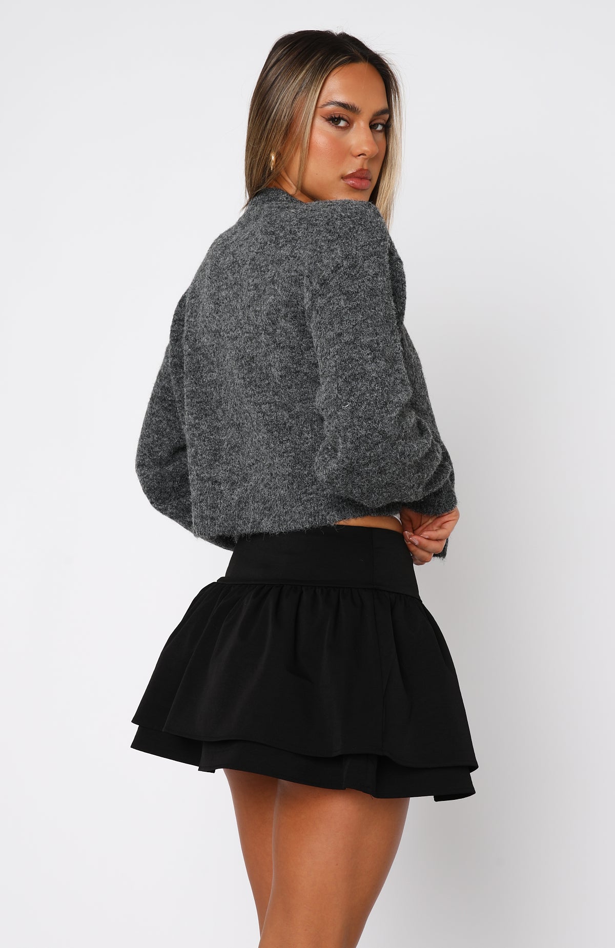 Premium So Attracted Mini Skirt - Black