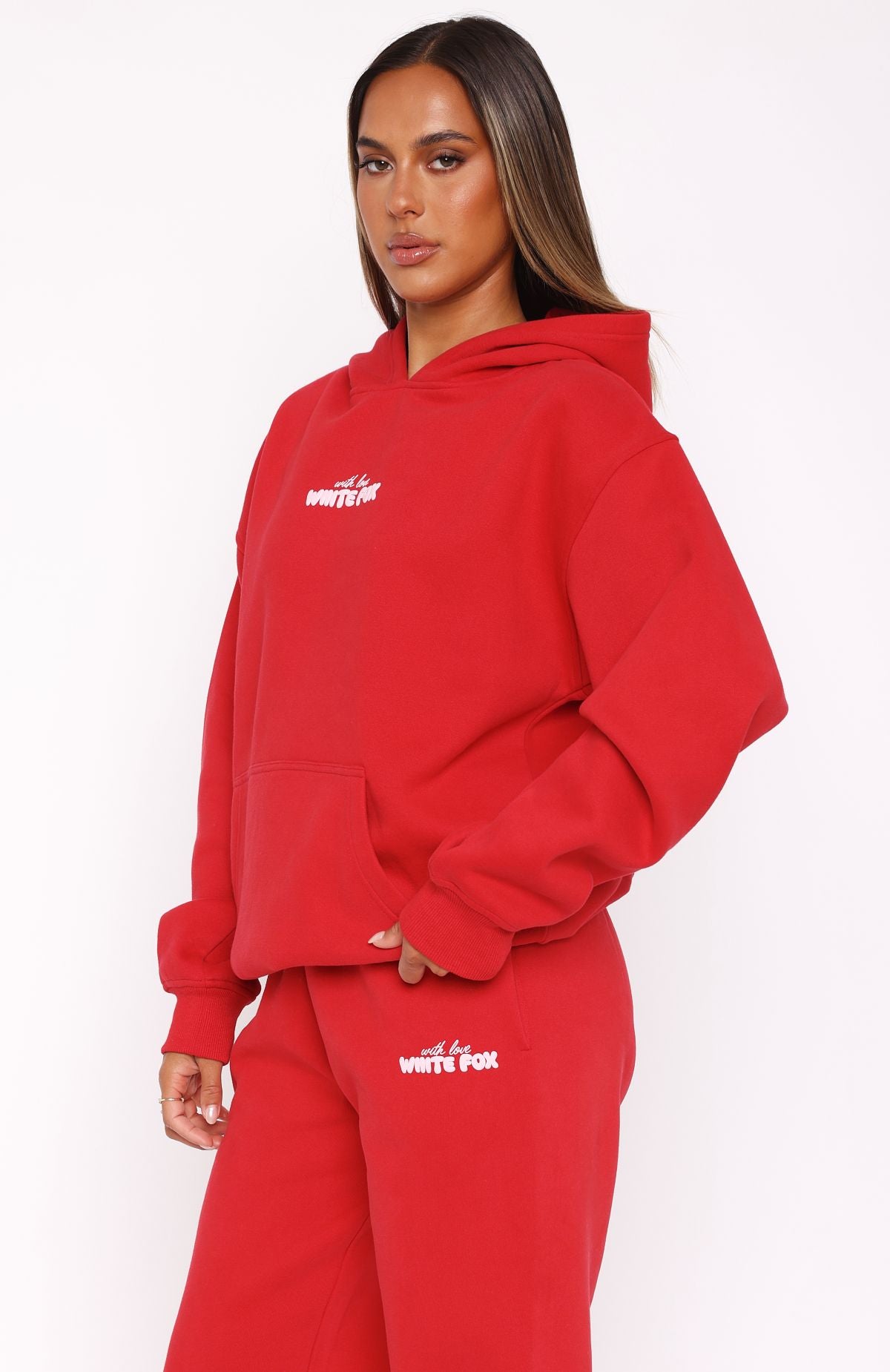 Premium With Love In The Moment Oversized Hoodie - Ultimate Comfort Red