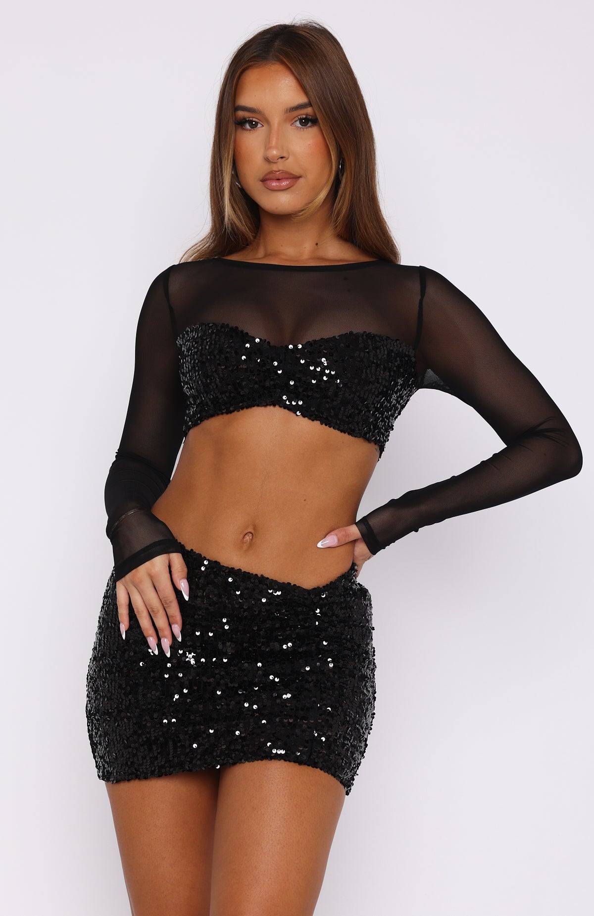 Ultimate Party Sequin Mini Skirt - Black