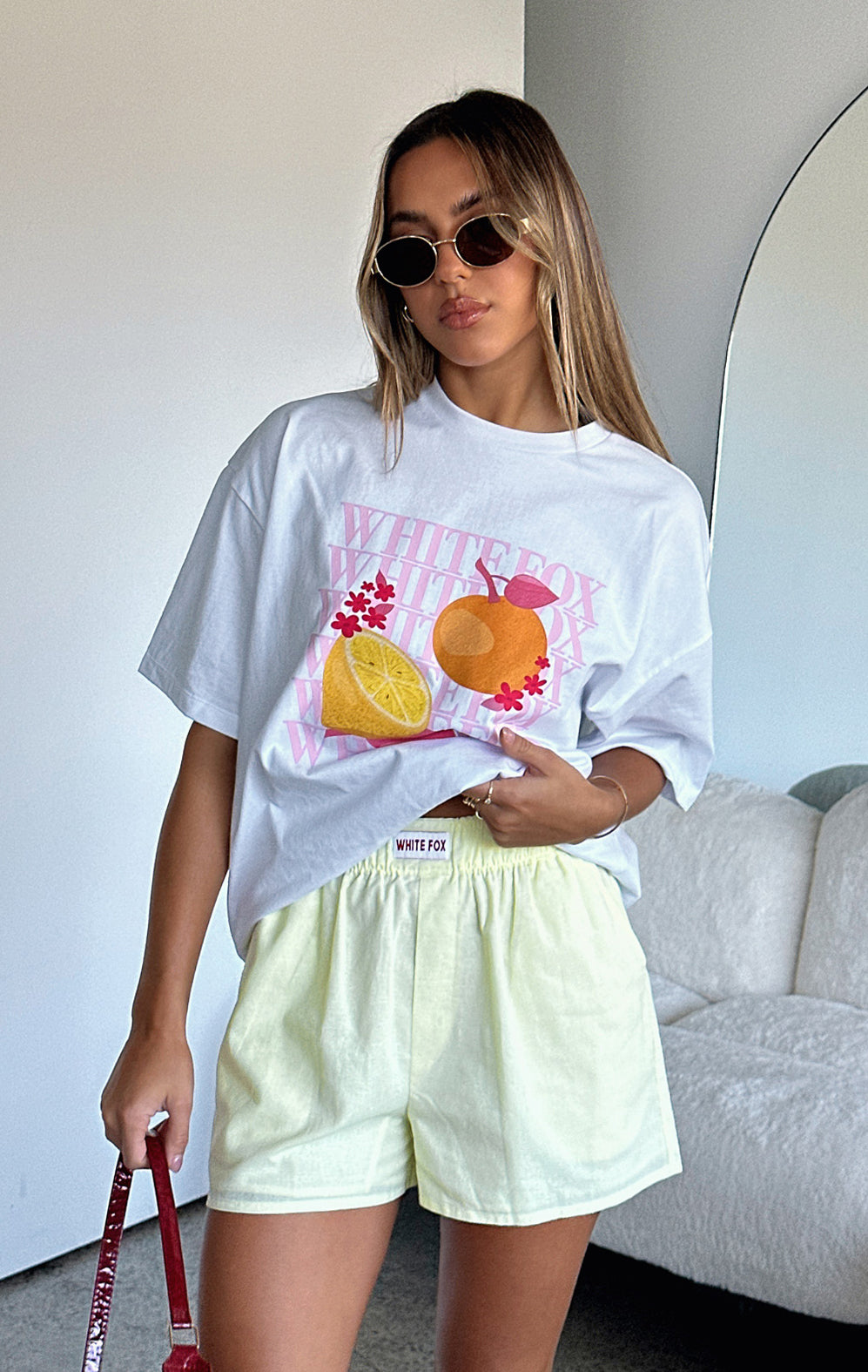 Premium Oh So Sweet Oversized Tee - Ultimate Comfort in White