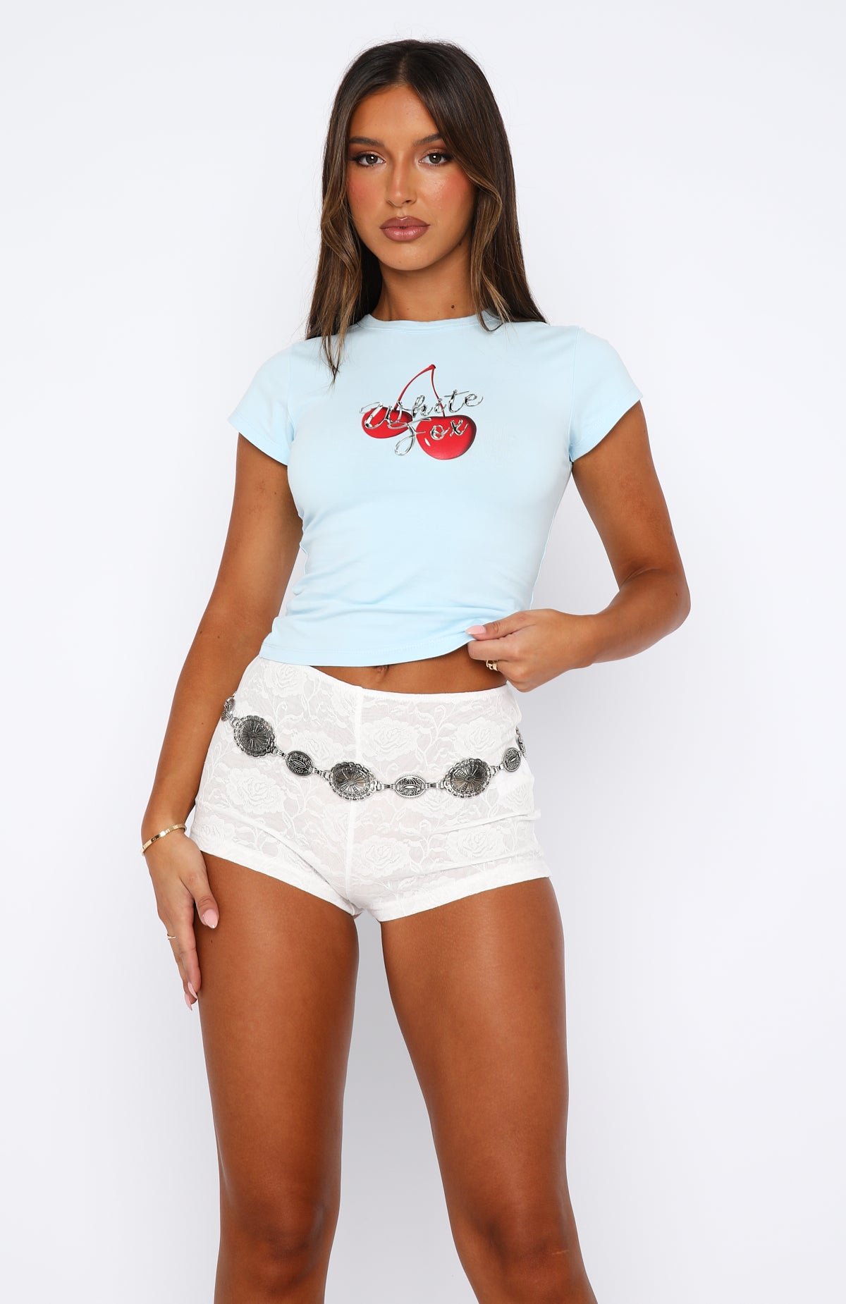 Premium It Goes Like This Baby Tee - Light Blue | Ultimate Comfort & Style