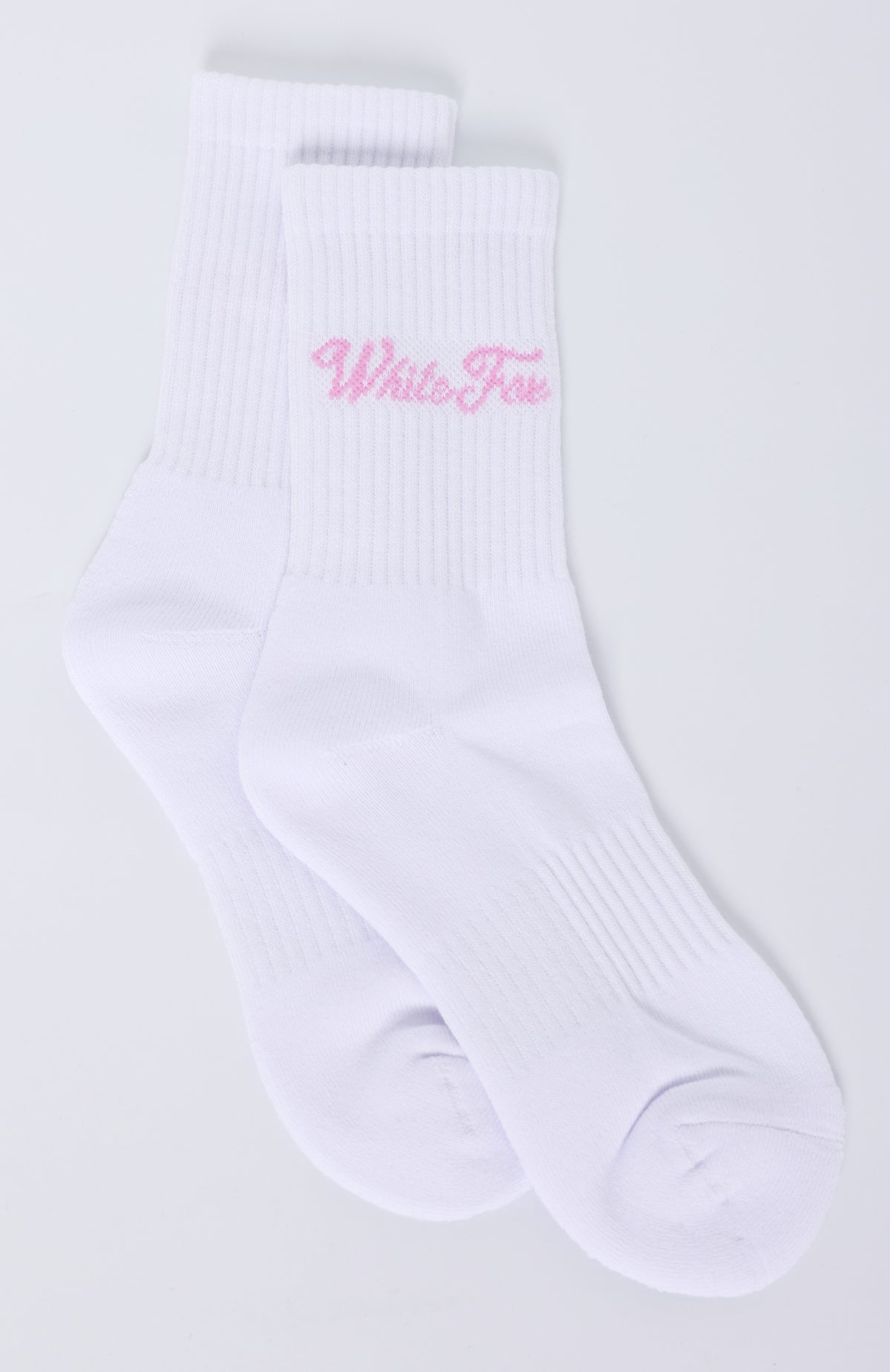 Premium Season 7 Crew Socks - White/Pink