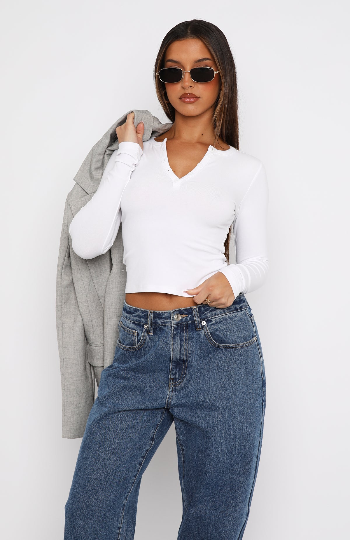 Premium Ultimate Long Sleeve Winter Top - White