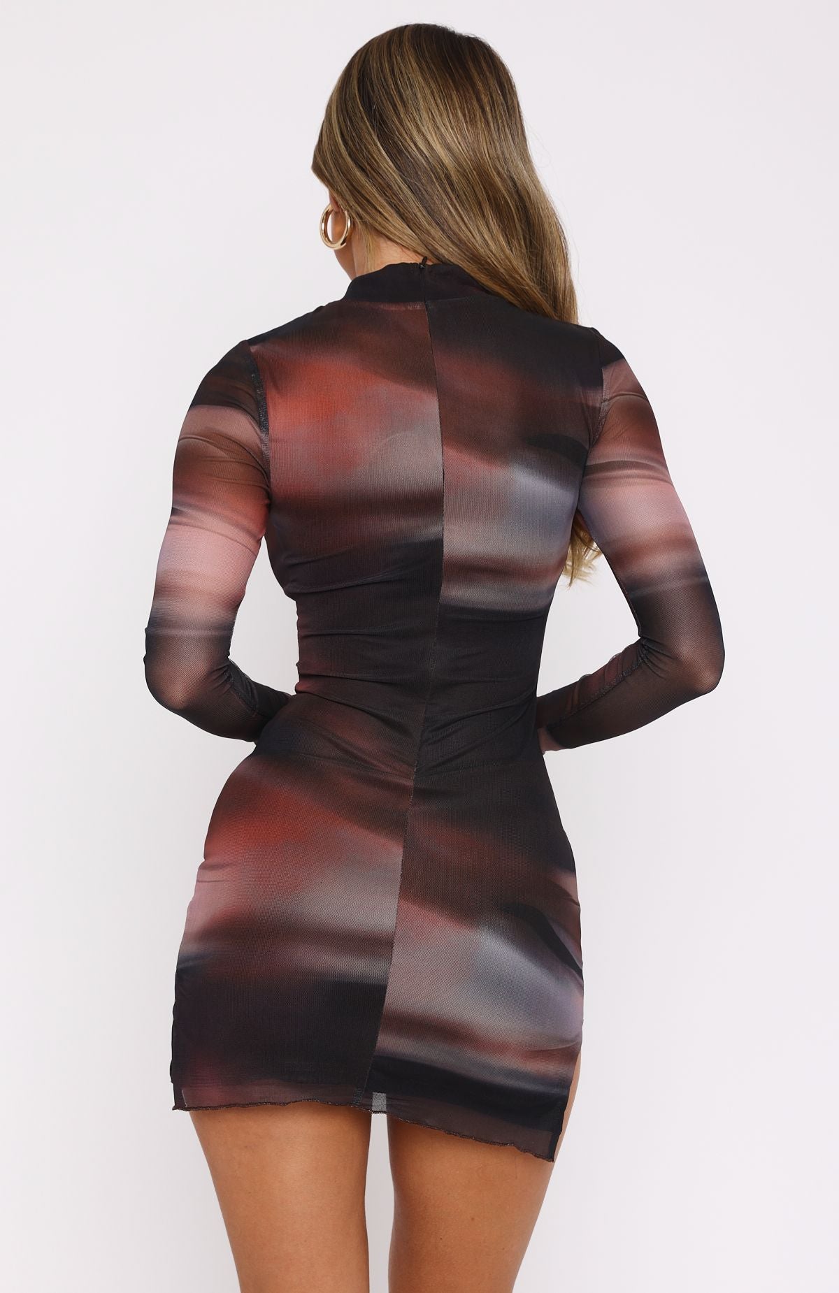 Ultimate Desert Ombre Long Sleeve Mini Dress - Fatal Attraction