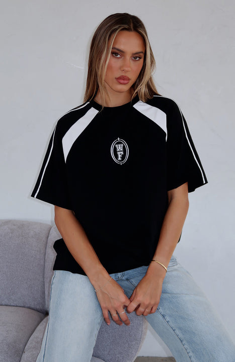 Ultimate Comfort You're Out Of Luck Oversized Tee - Black