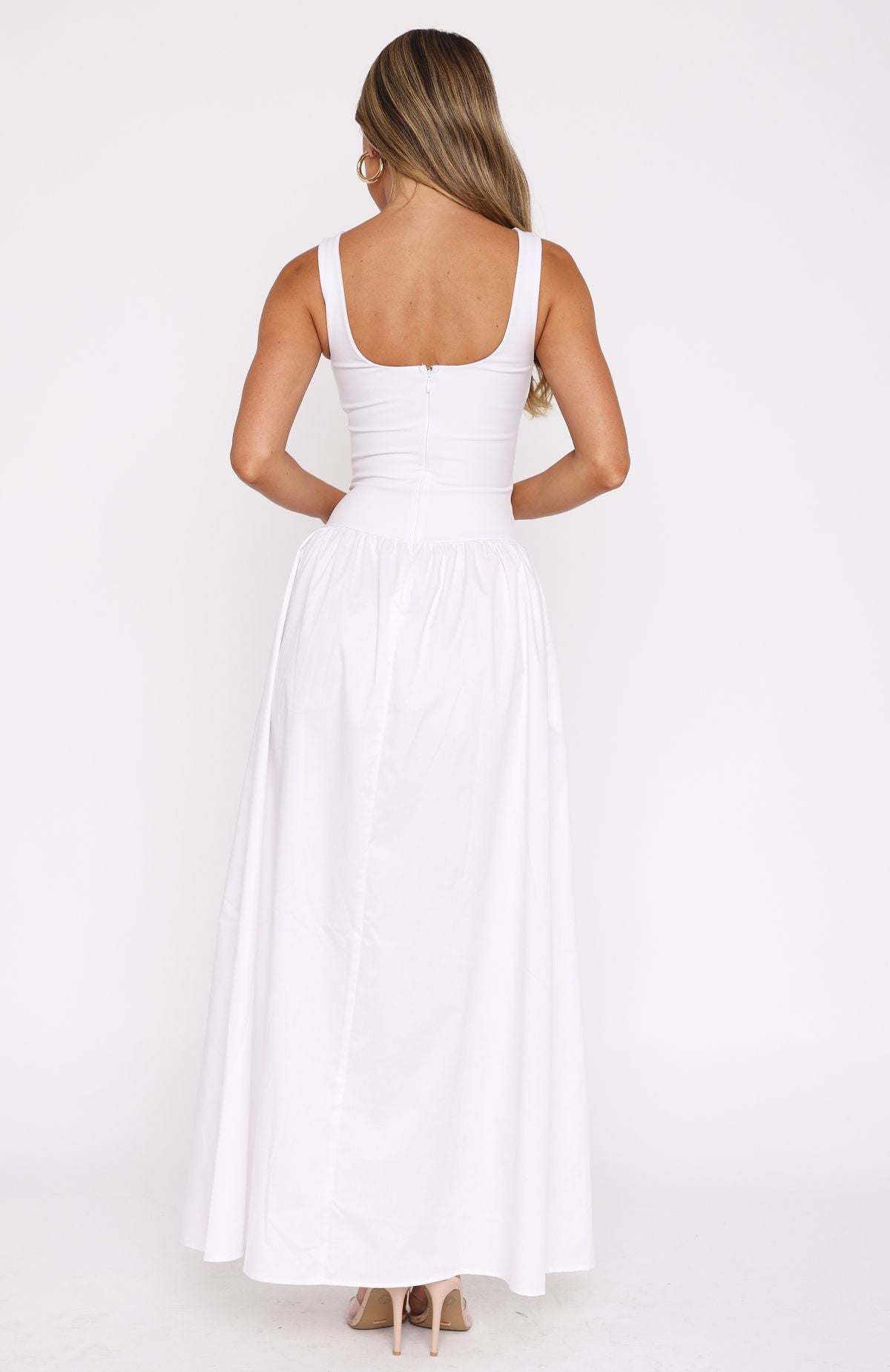 Ultimate Summer Bliss Maxi Dress - Pure White