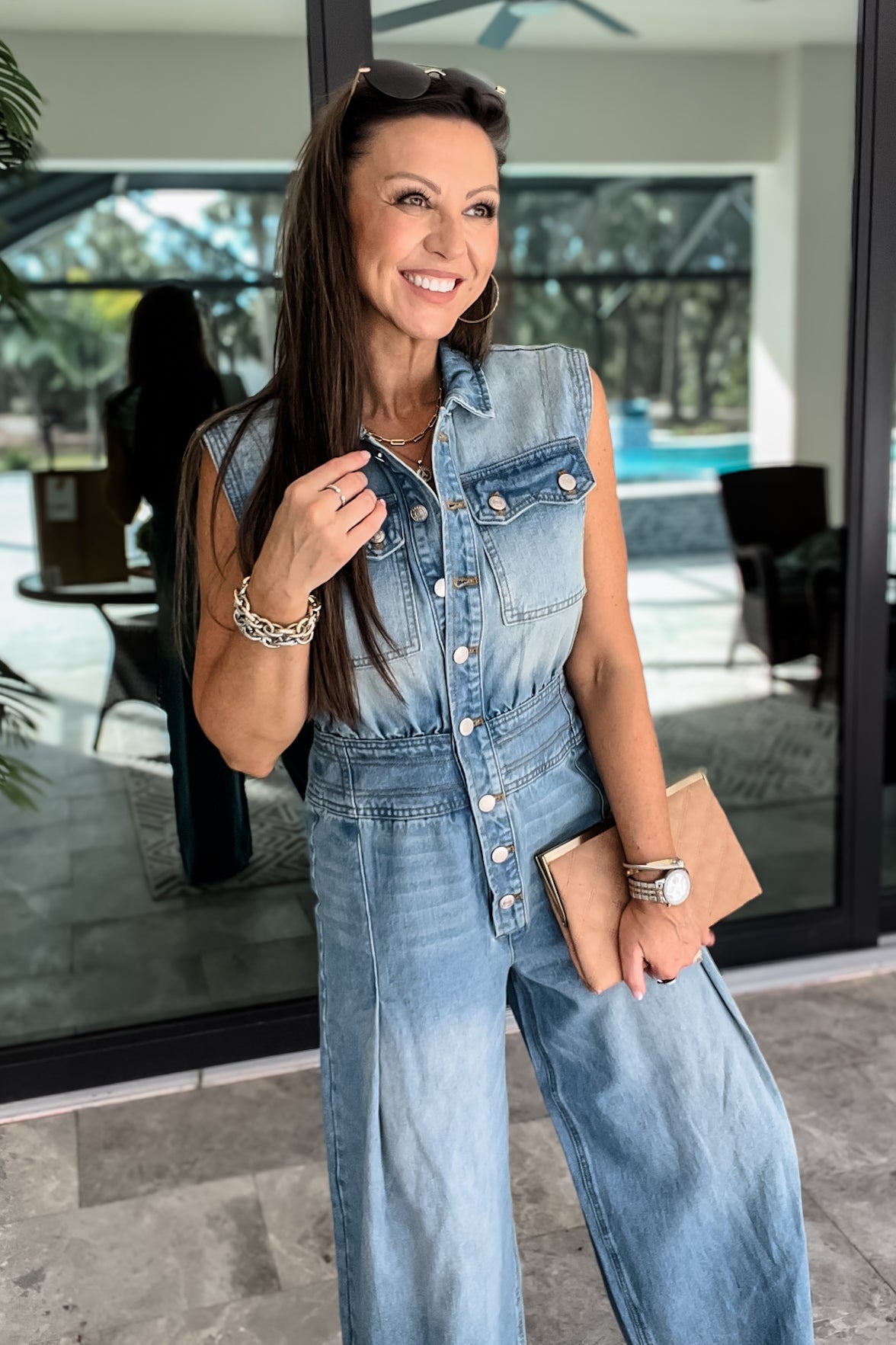 Ultimate Western Chic Denim Jumpsuit