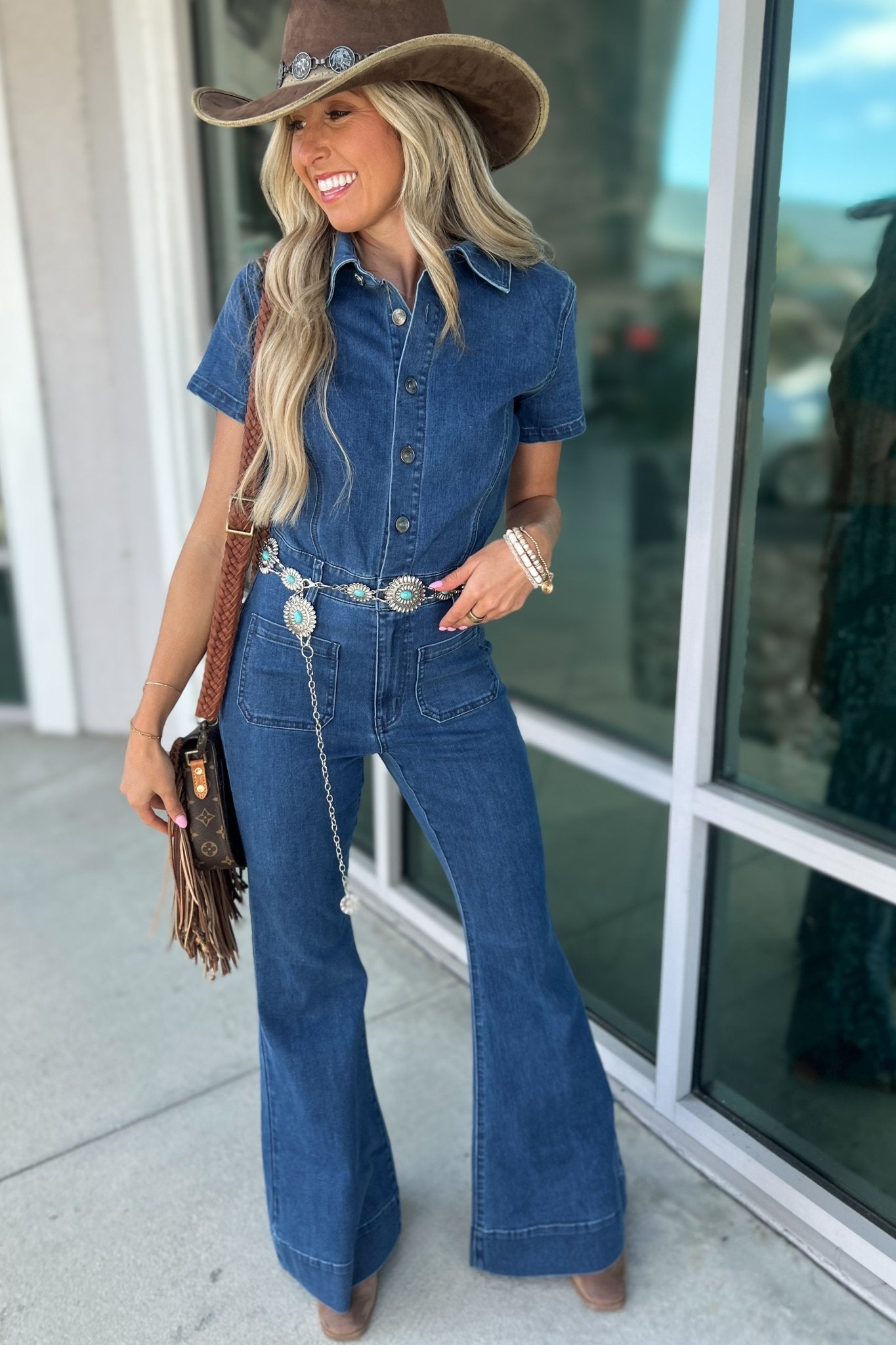 Premium Southern Charm Denim Jumpsuit - Ultimate Vintage Style