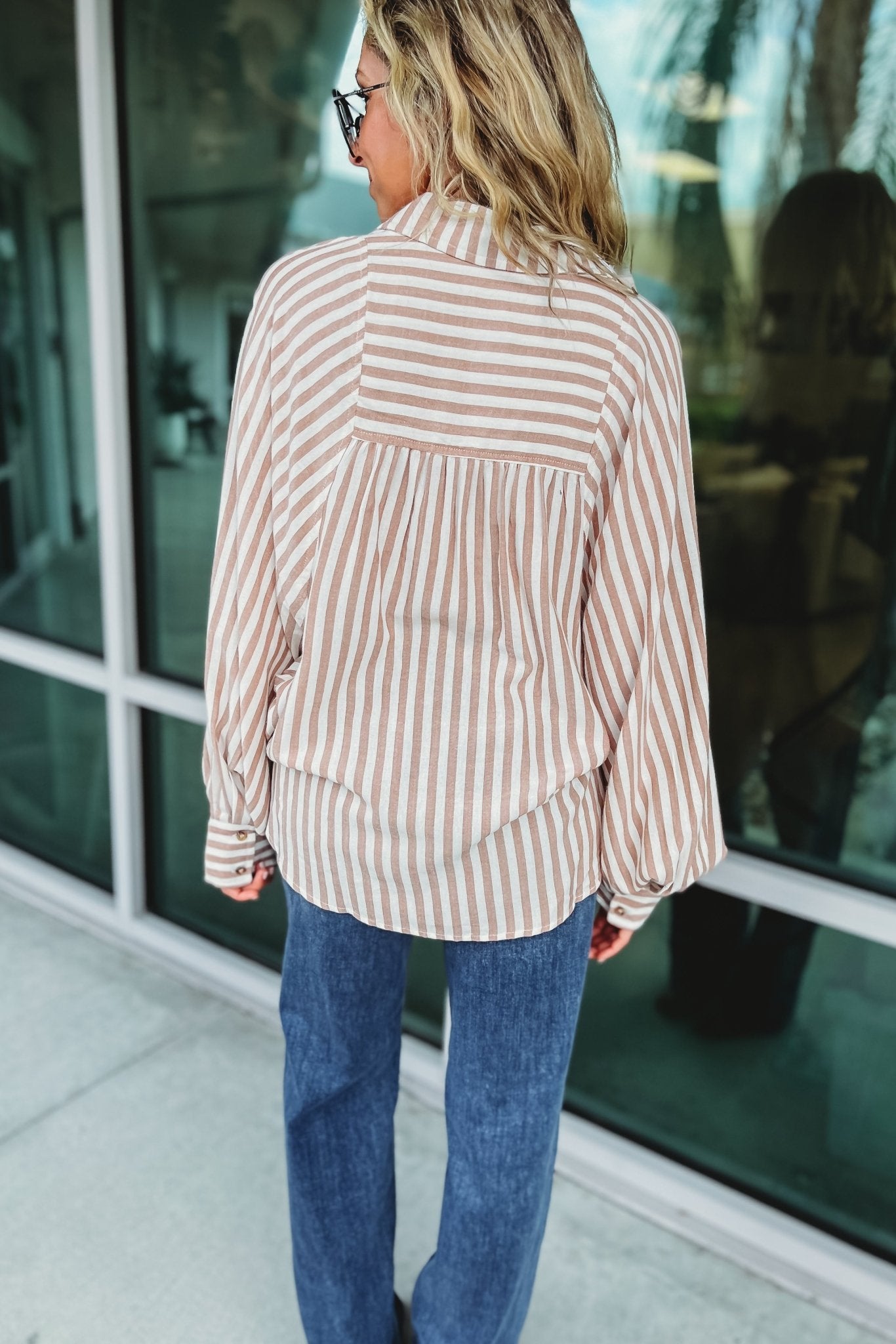 Ultimate Dream Coco Striped Button-Up Shirt