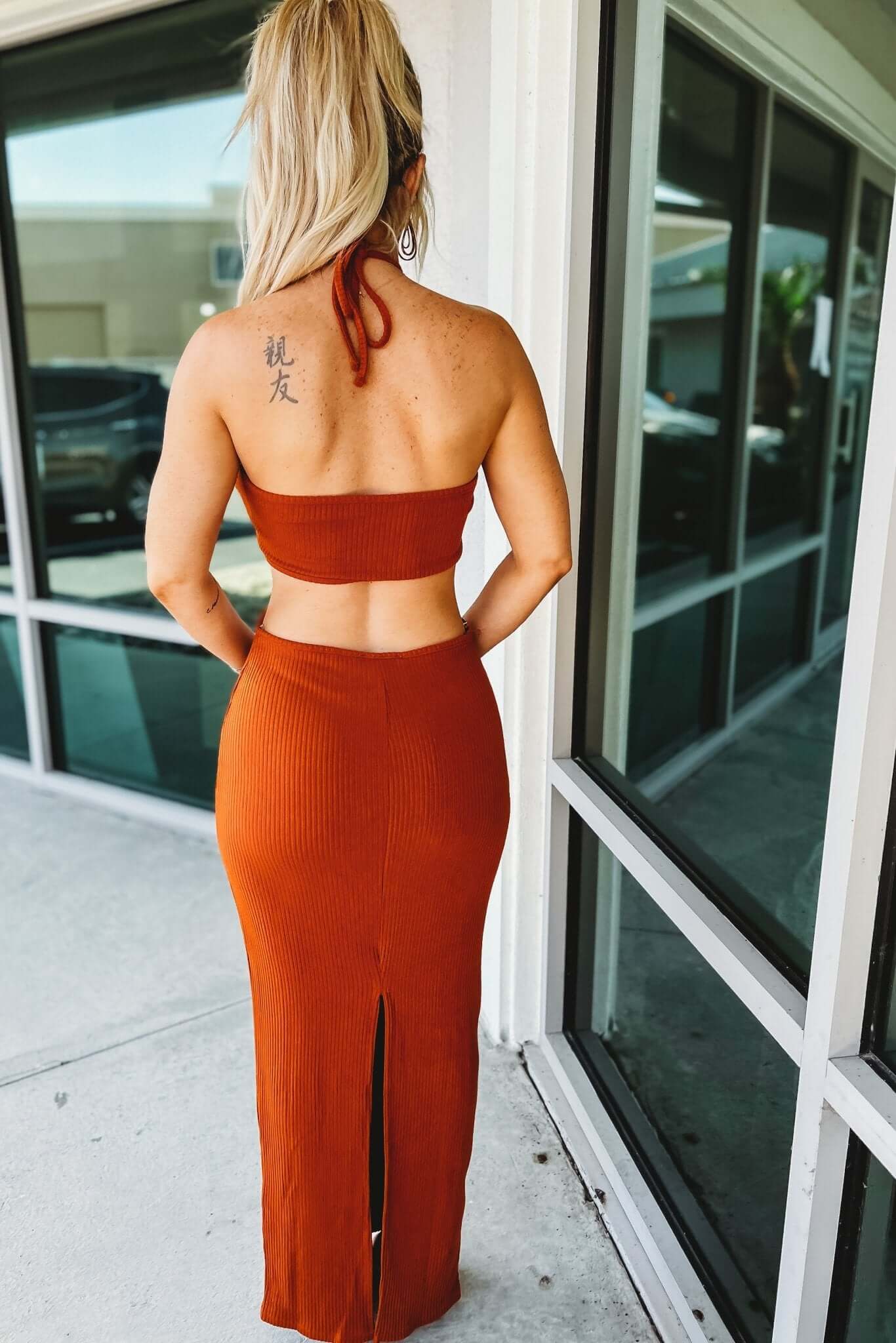 Ultimate Ribbed Cutout Maxi Dress - Part of My Charm Collection