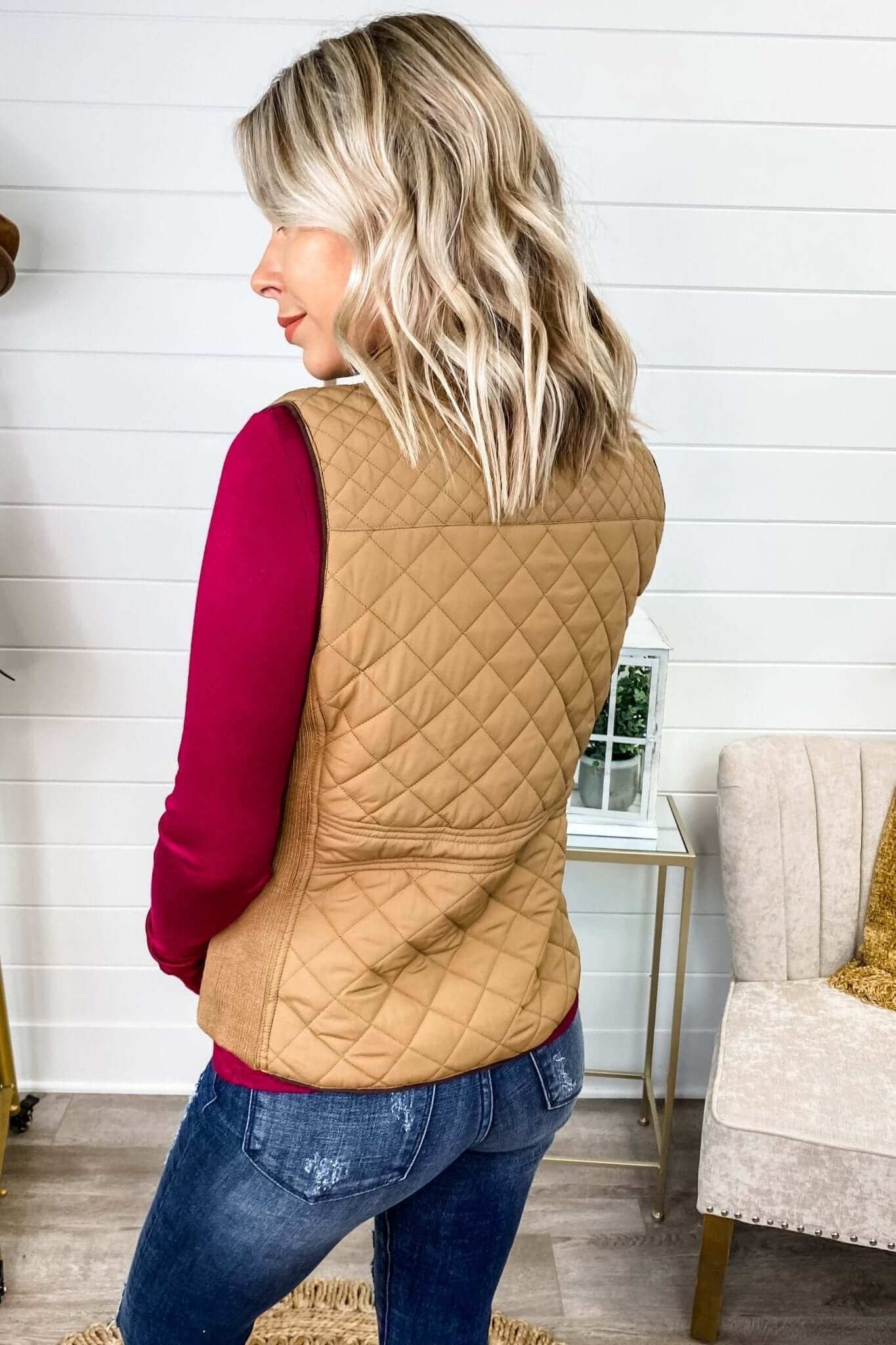 Premium Quilted College Vest - Fall Essential in 3 Colors