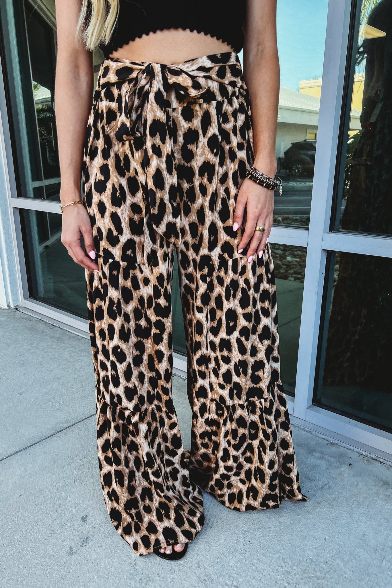 Ultimate Statement Leopard Print Wide Leg Pants