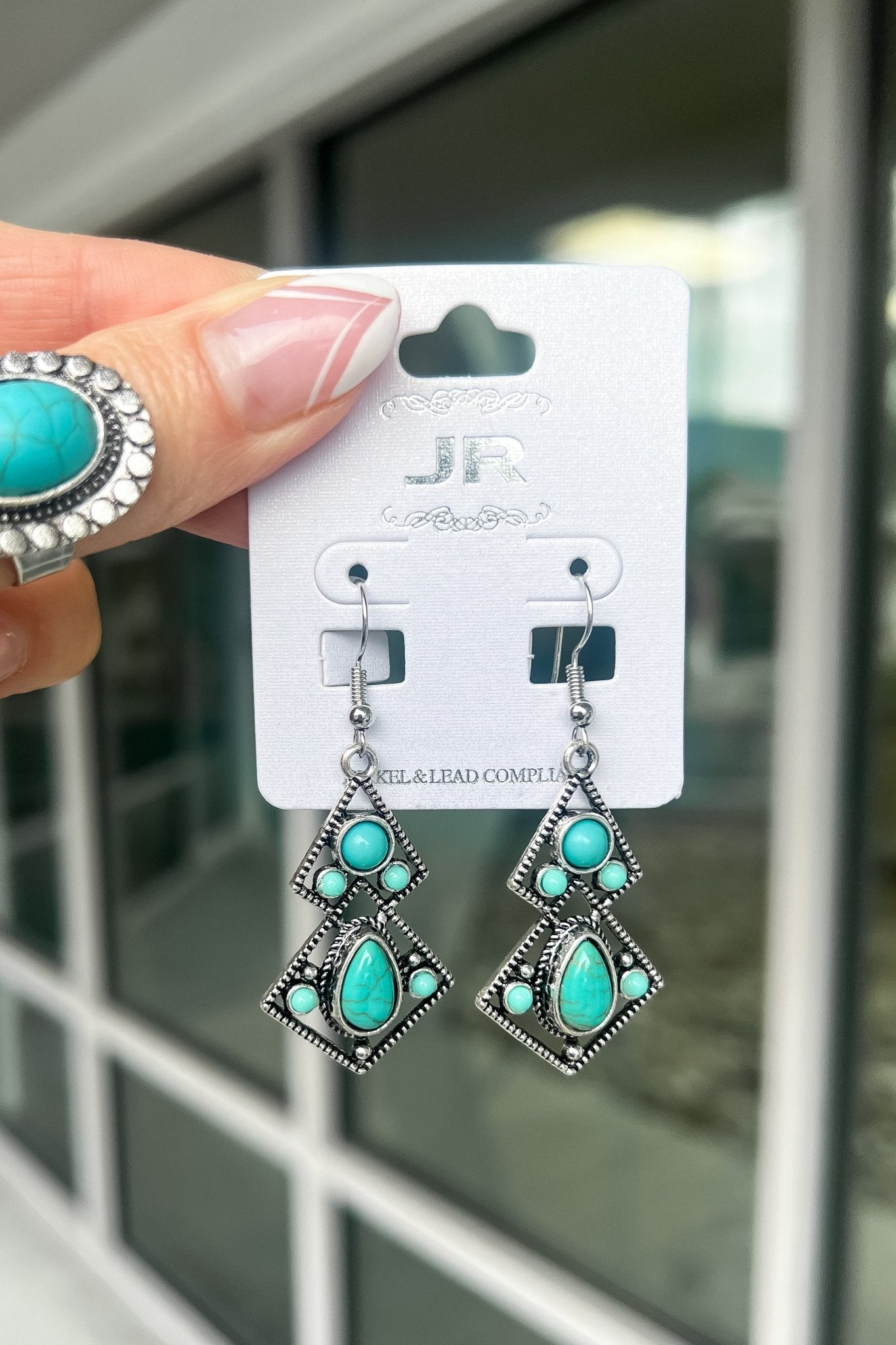 Premium Turquoise Dangle Earrings – Ultimate Style Upgrade
