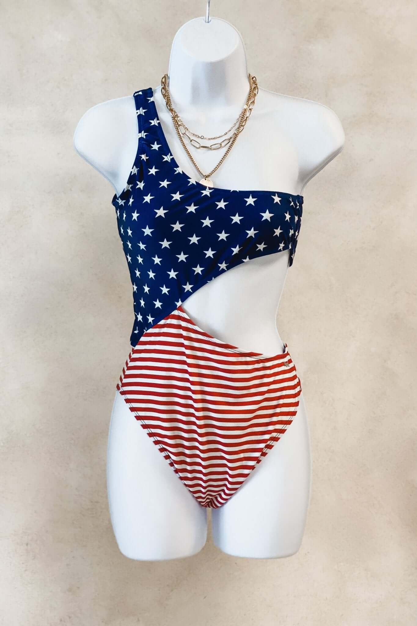 Premium Star Spangled One-Piece Swimsuit - Size S