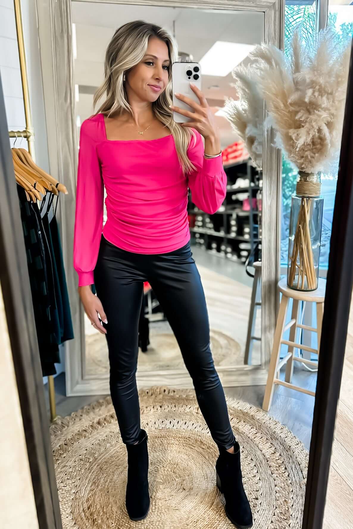 Ultimate Confidence Pink Mesh Top