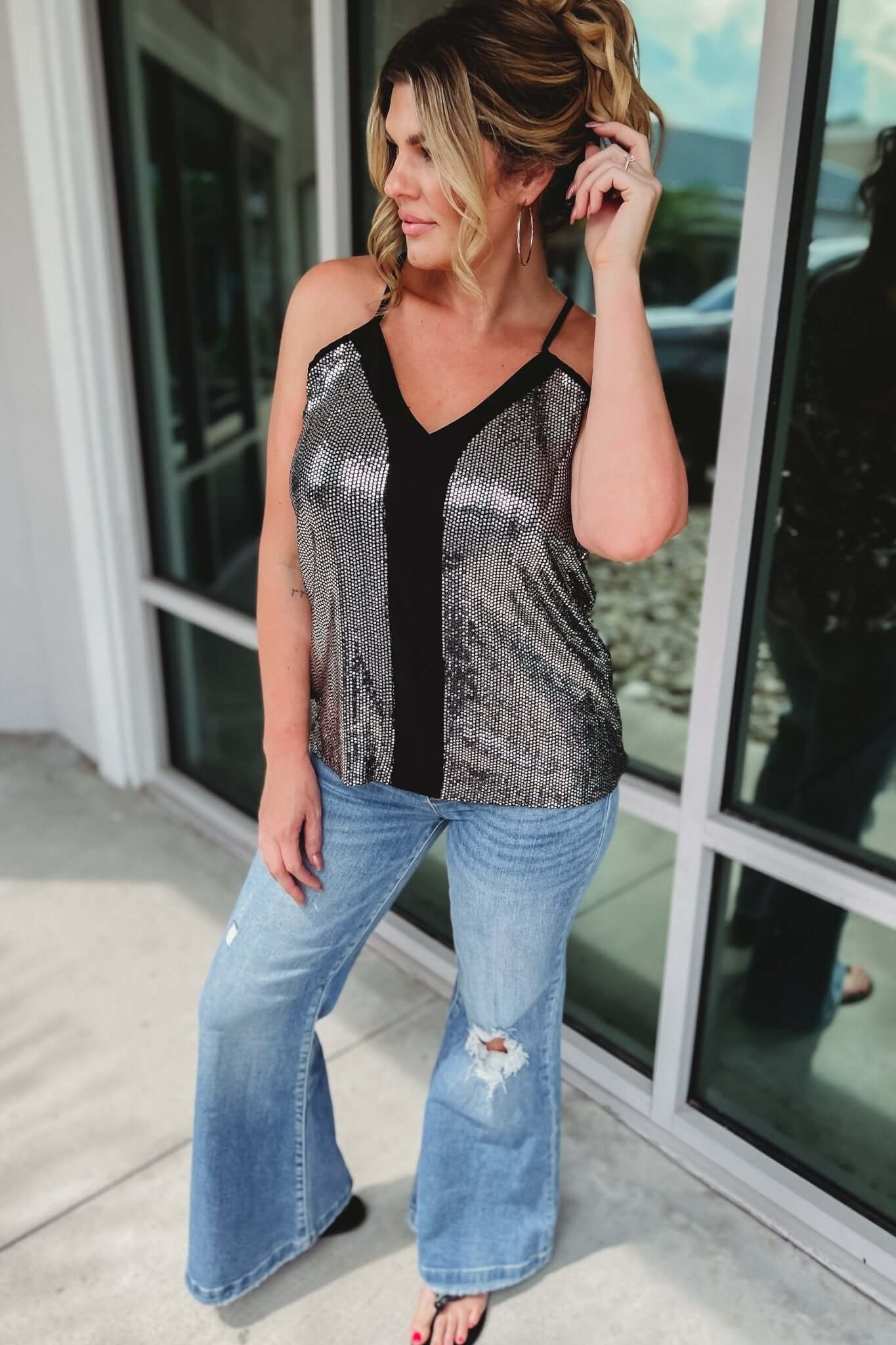 Ultimate Shine Sequin Cami Top | Bold & Glamorous