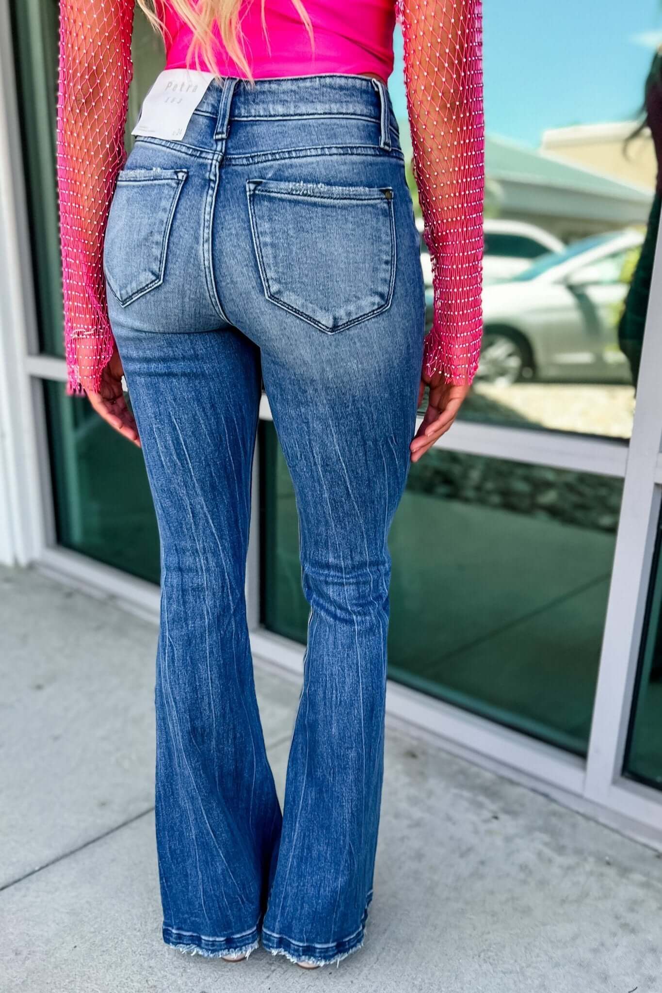 PETRA153 Ashton Flare Jeans - Premium Stretch Fit in 2 Colors