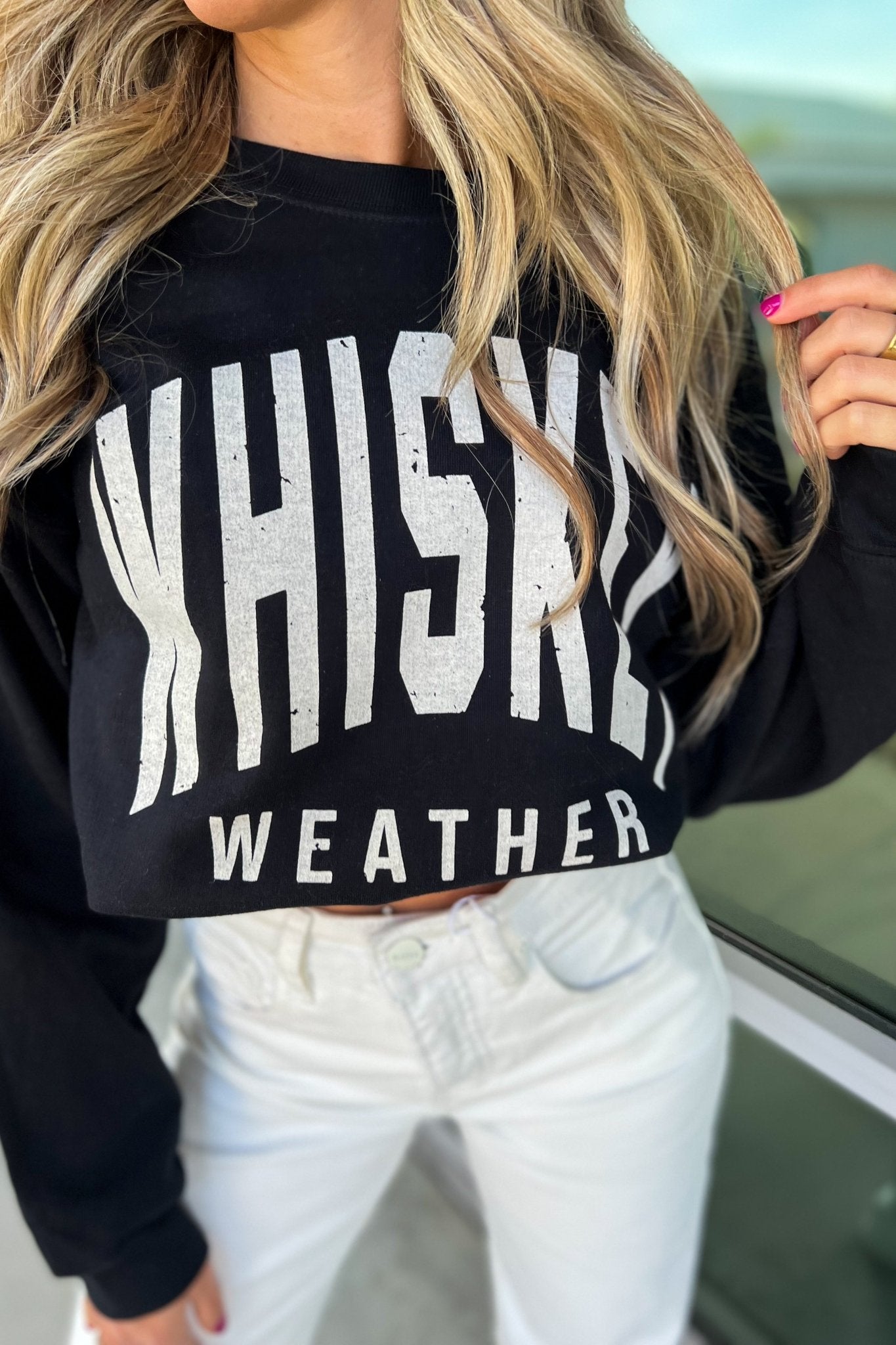 Premium Whiskey Weather BLACK Graphic Hoodie