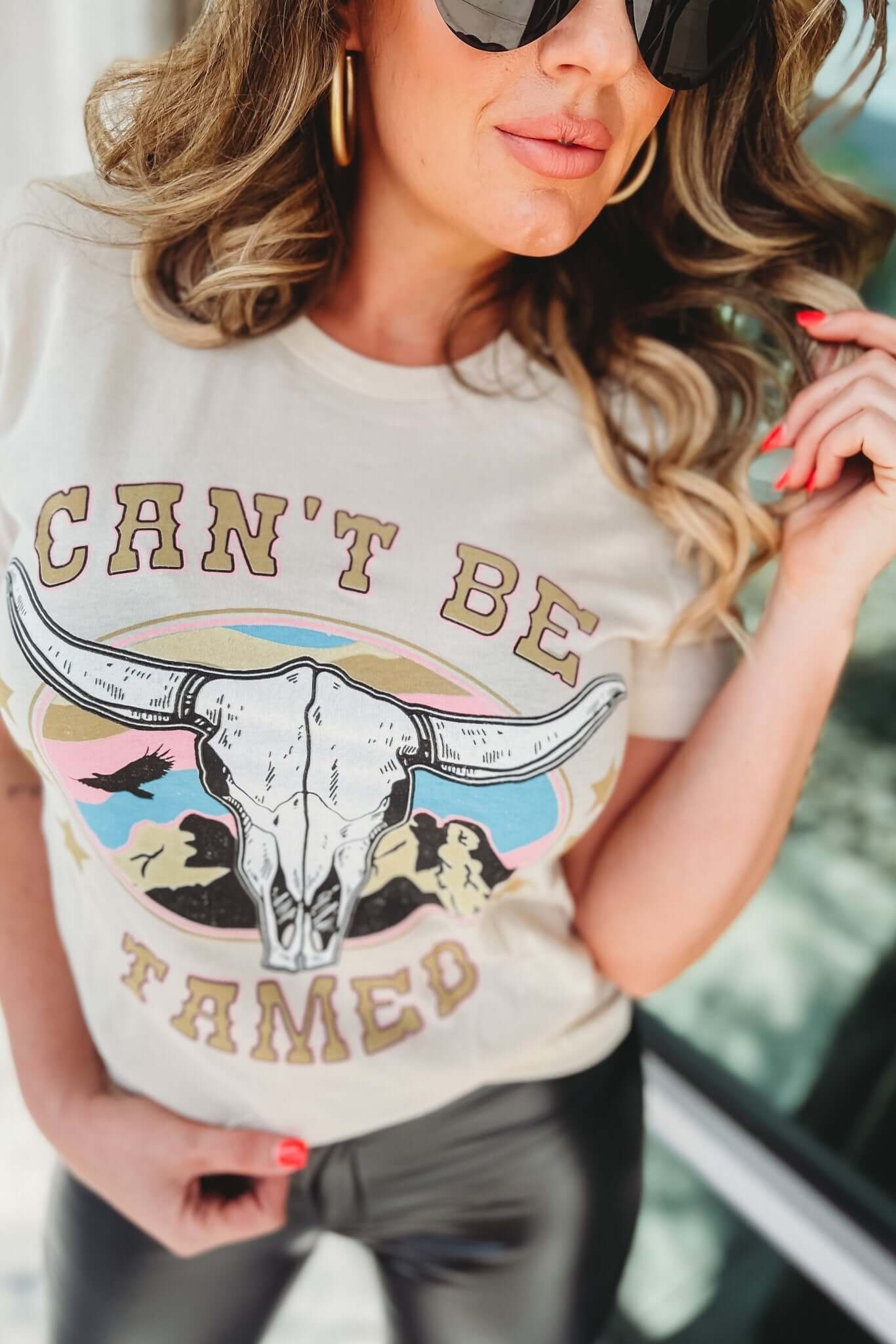 Ultimate Can't Be Tamed Graphic Tee - 3 Stylish Colors!