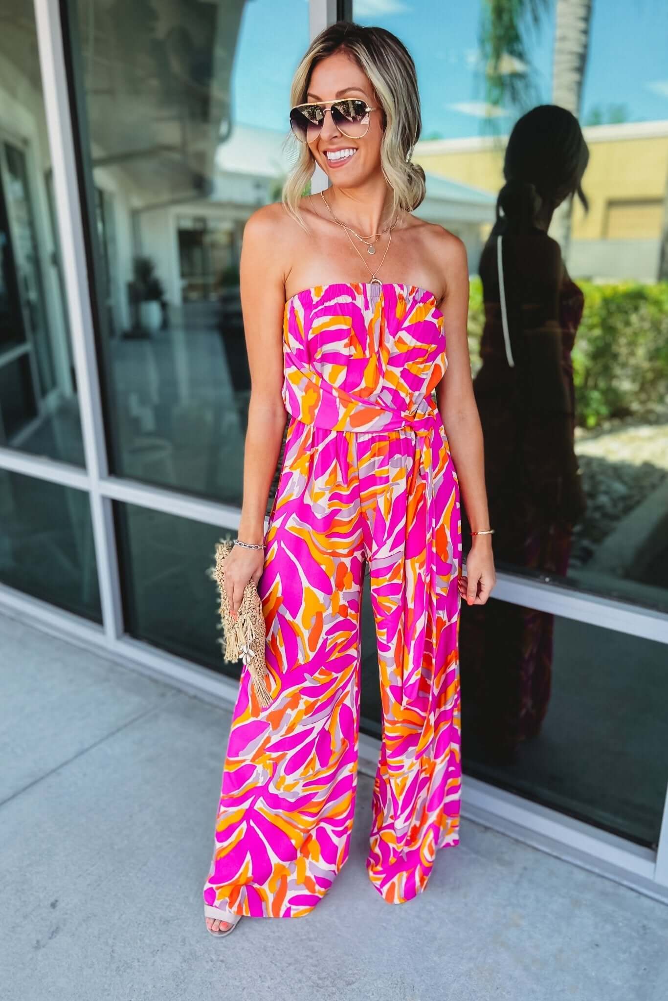 Ultimate Match My Vibes Strapless Jumpsuit