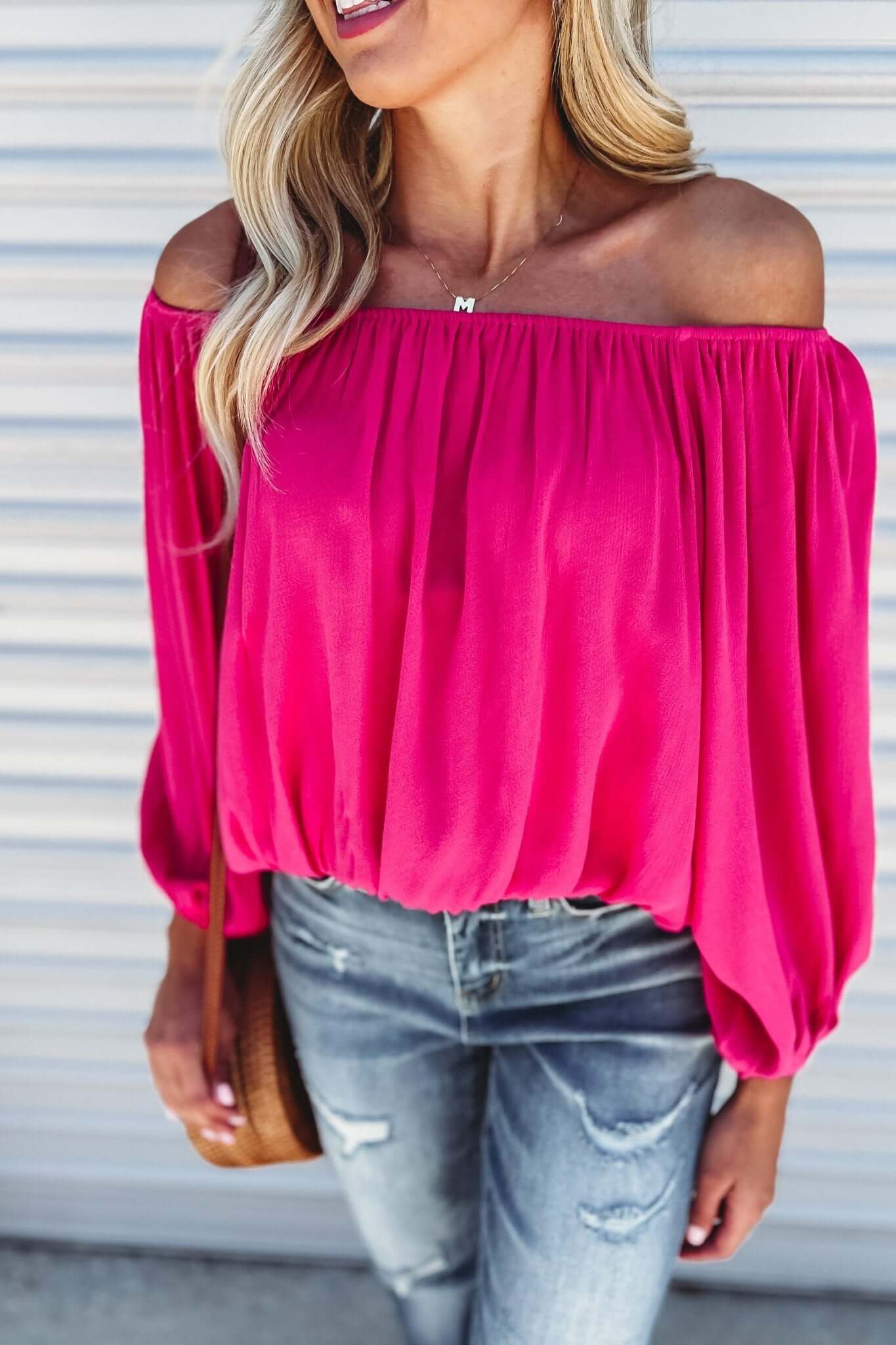 CORAL Premium Off-Shoulder Top - Ultimate Comfort & Style