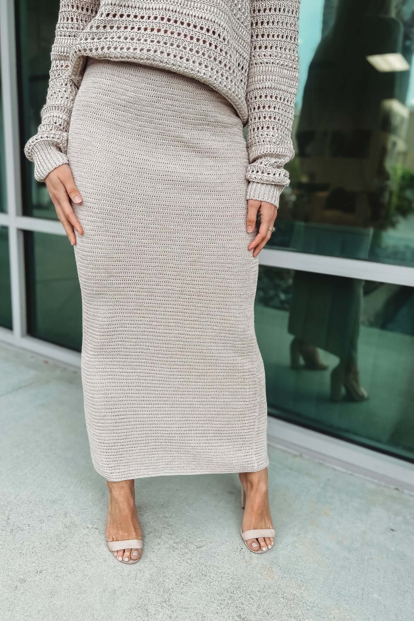 Z SUPPLY Premium Mykonos Knit Midi Skirt - Ultimate Comfort & Style