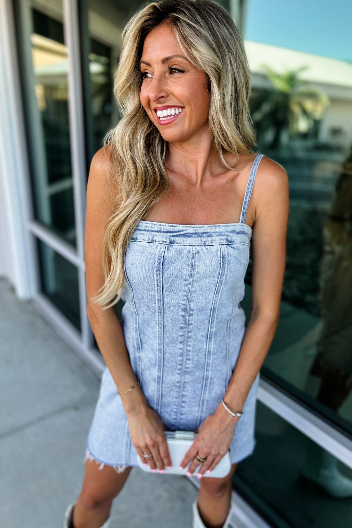 Ultimate Daisy Denim Mini Dress - Casual Chic Style