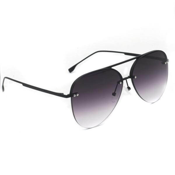 TOPFOXX Megan 2 FADED BLACK - Premium Polarized Aviator Sunglasses