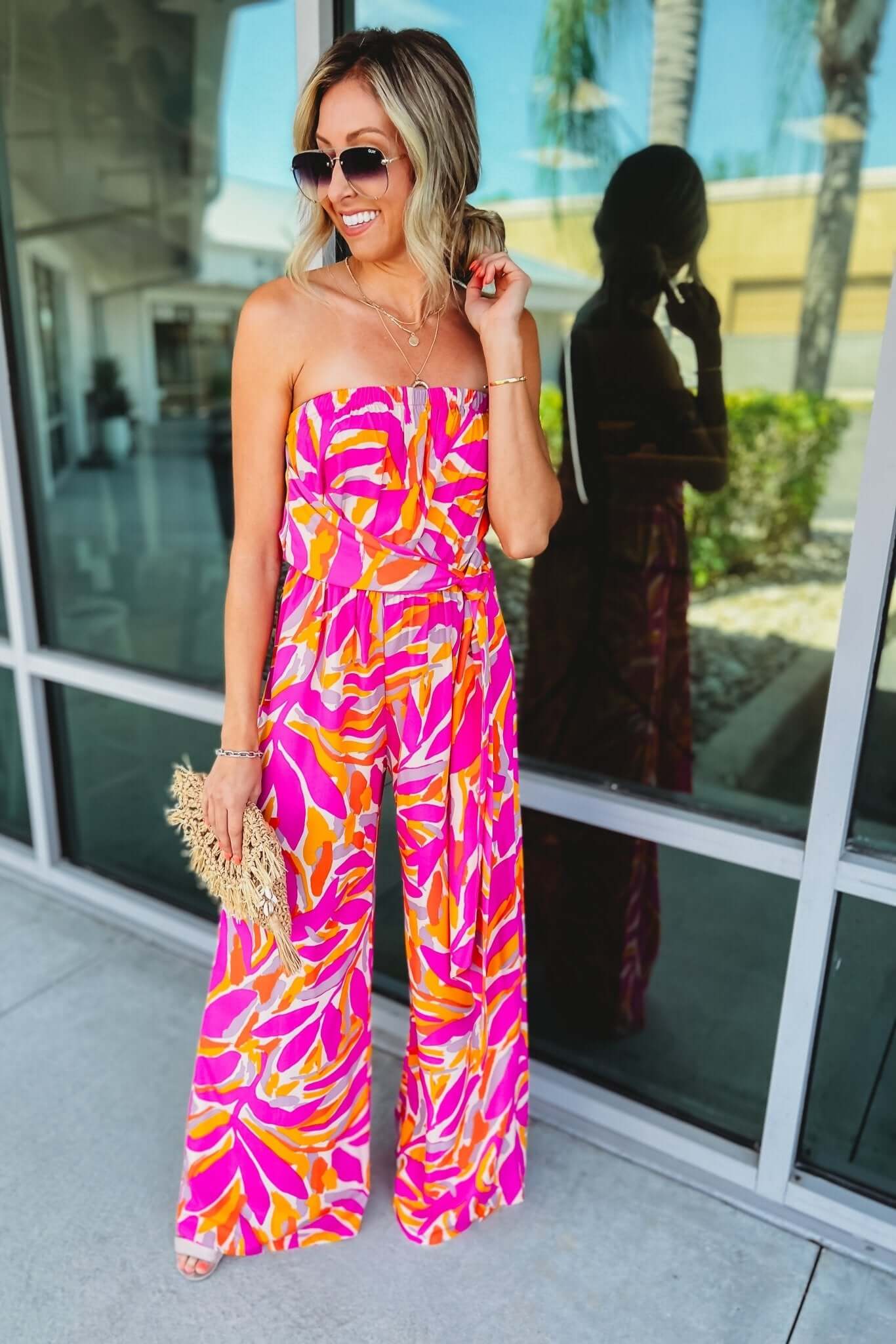 Ultimate Match My Vibes Strapless Jumpsuit