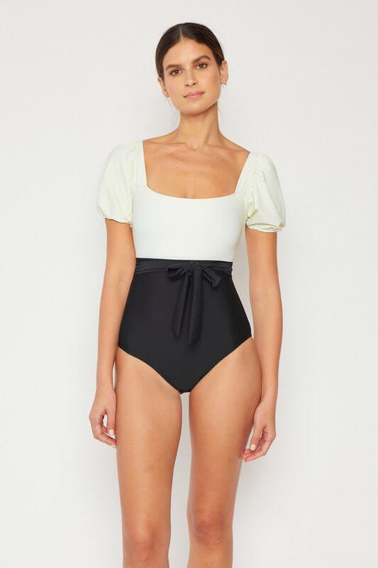 Premium Puff Sleeve One-Piece Swimsuit - Size S & M