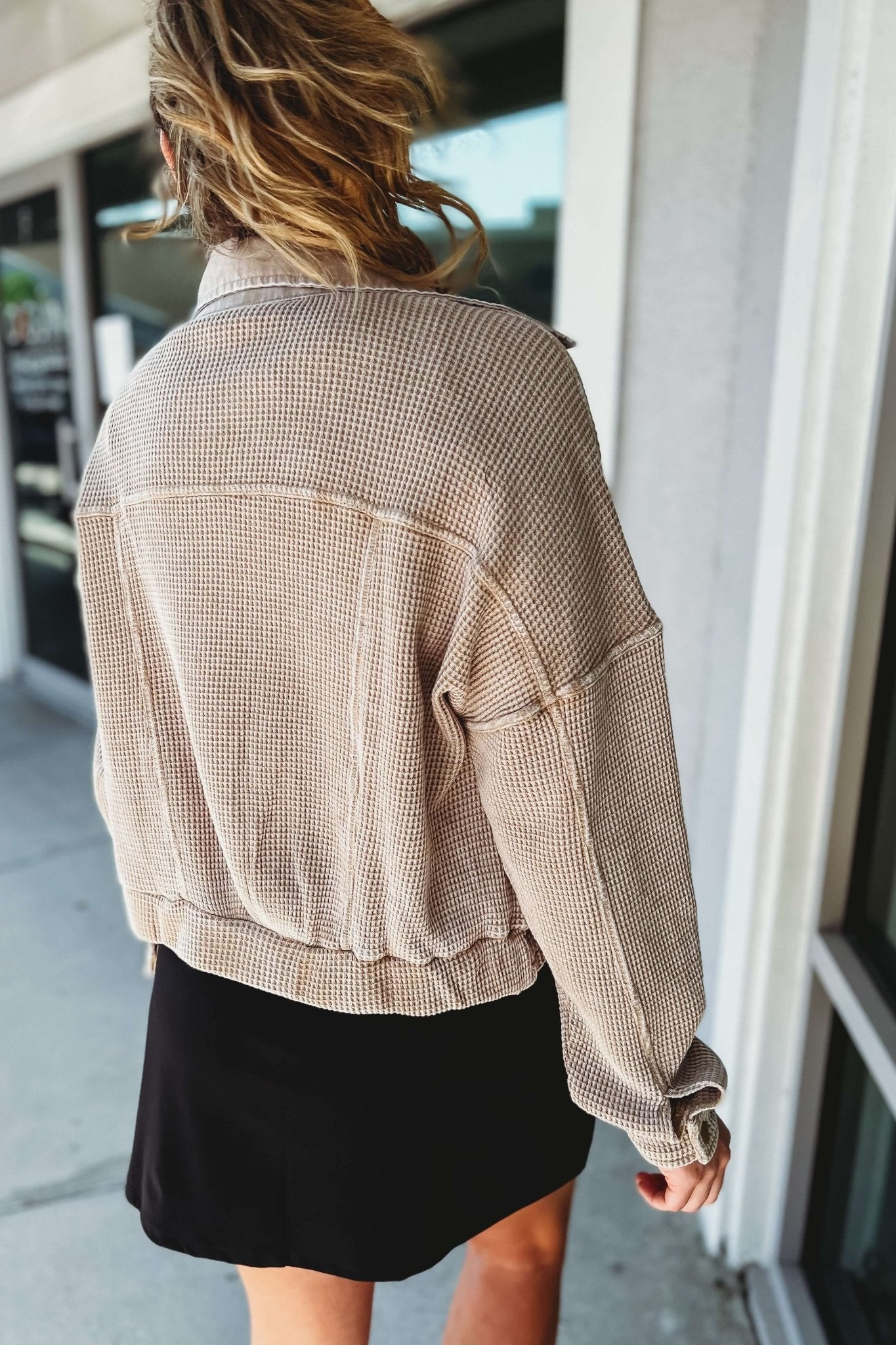 Ultimate Comfort Waffle Knit Cropped Jacket - 3 Stylish Colors