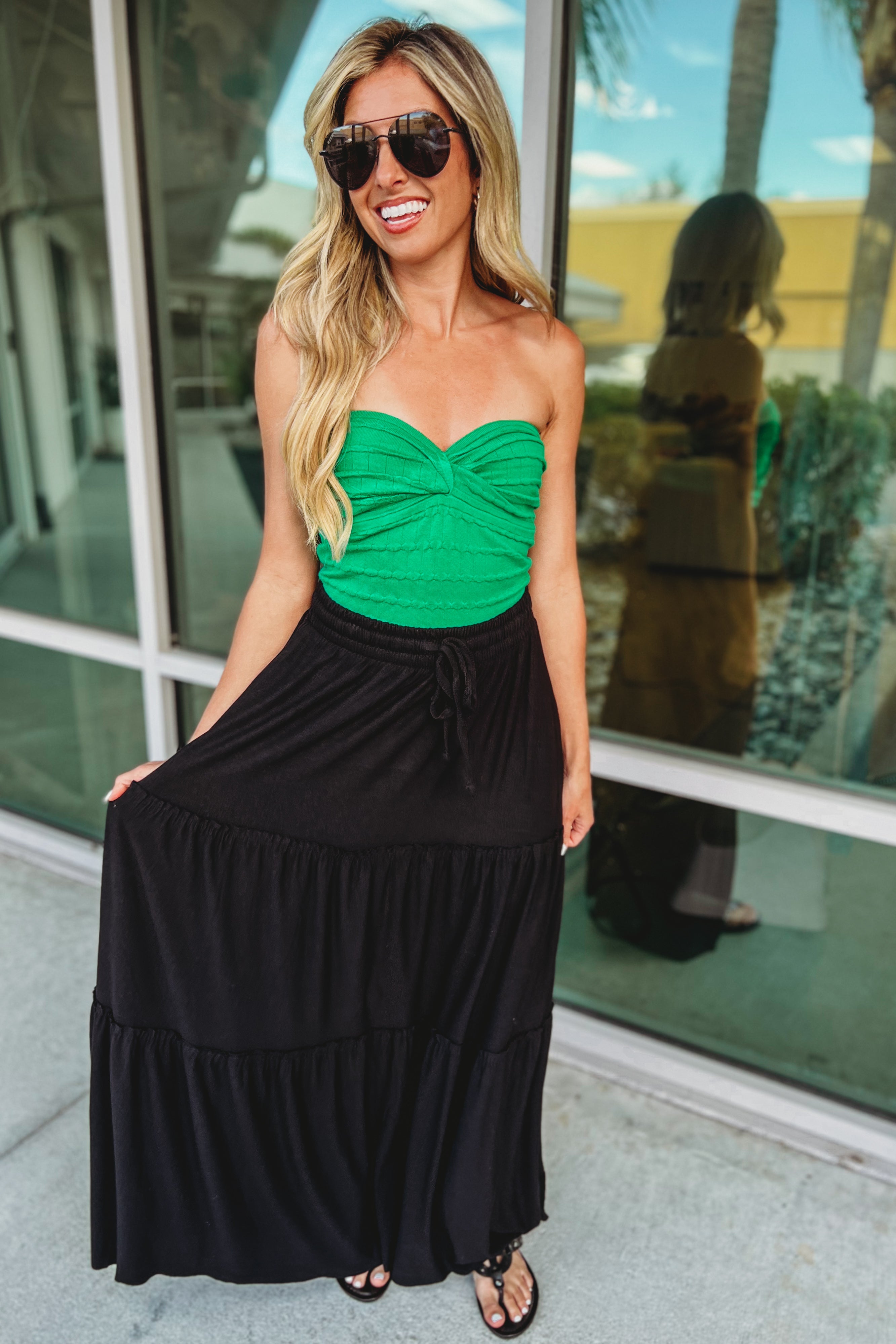 Ultimate Tiered Maxi Skirt - Premium Stretch Fit