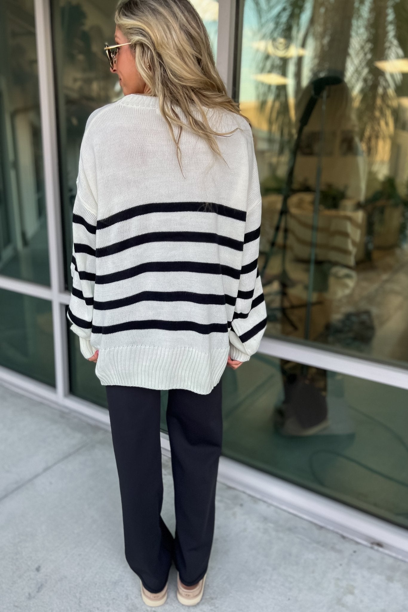 Premium Coastal Stripes Oversized Sweater - Ultimate Comfort & Style