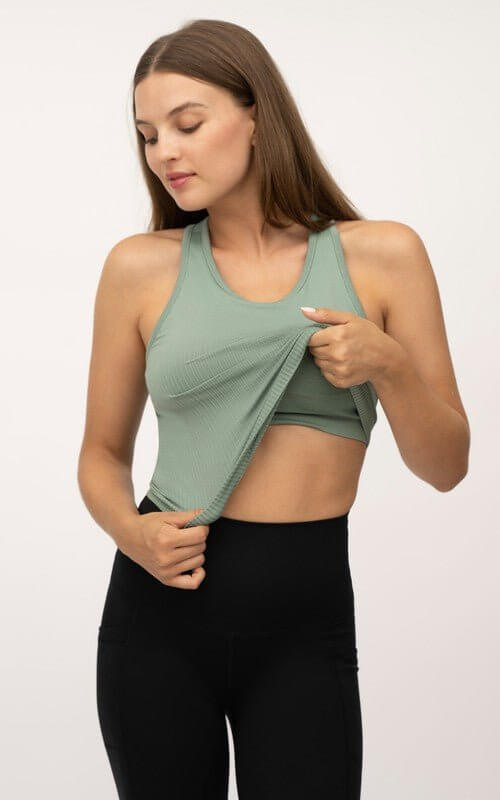 BLUE Ultimate Daily Adventures Racerback Crop Top