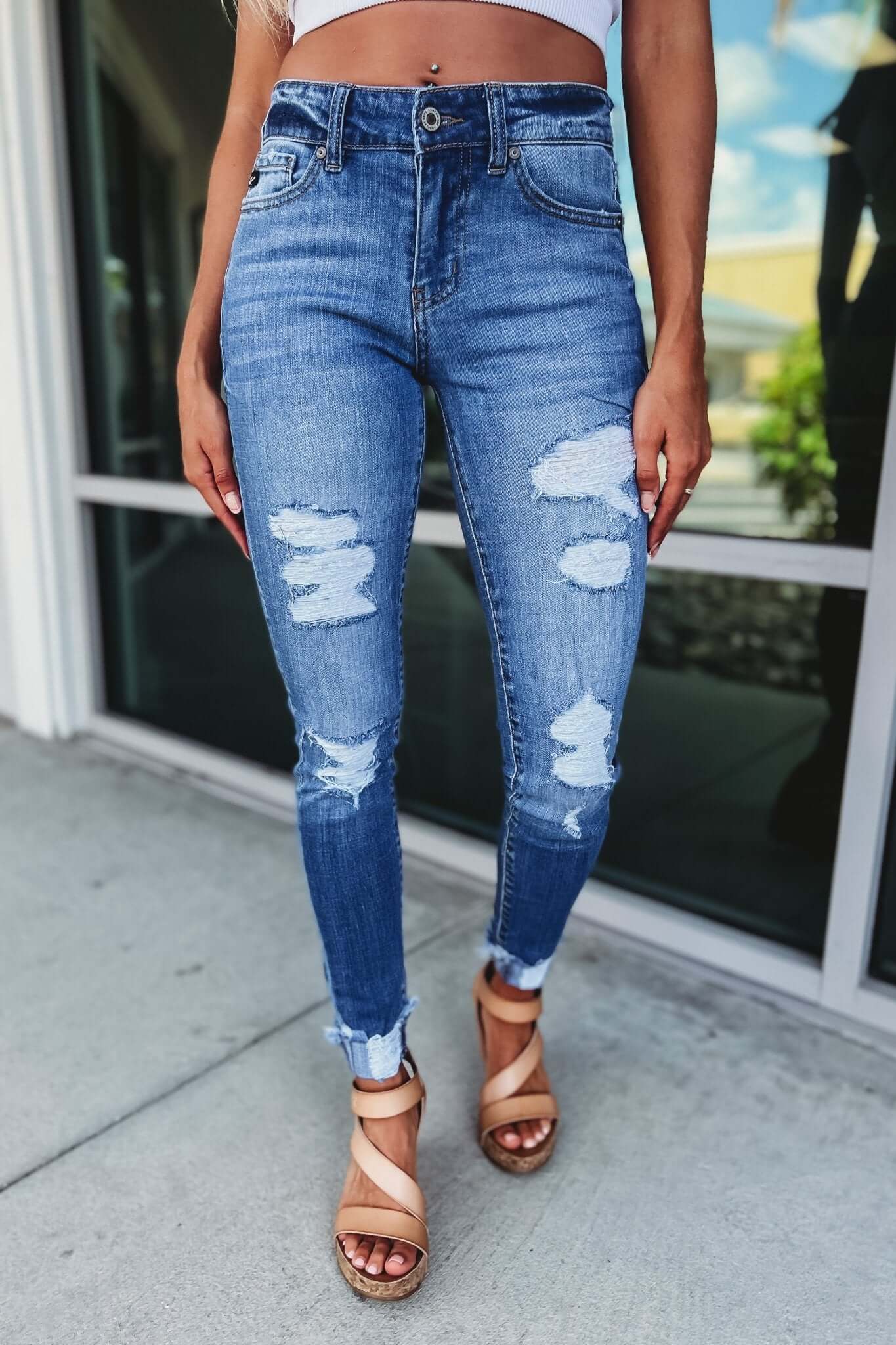 KANCAN Ultimate Distressed Skinny Jeans - I Told You So