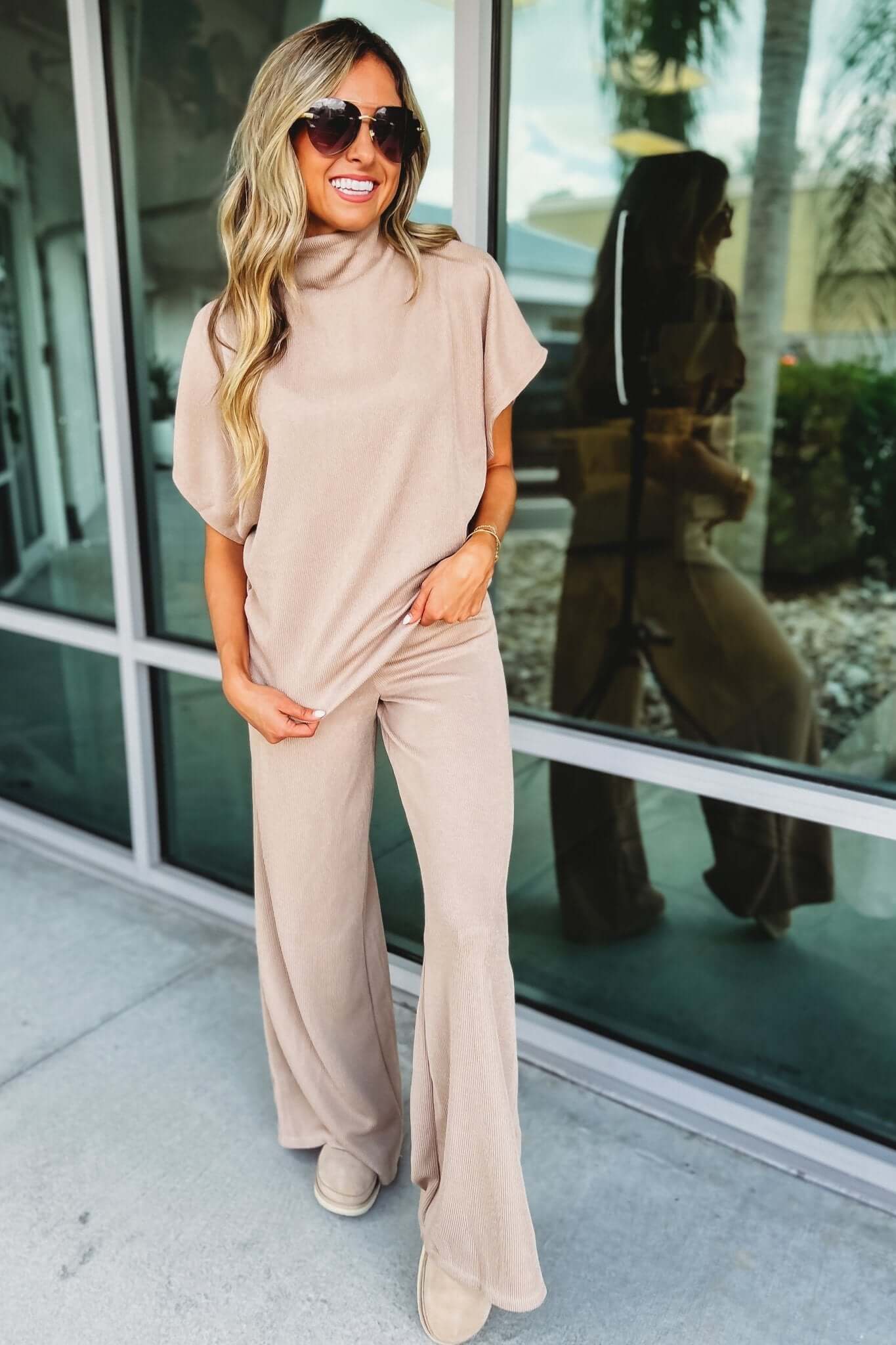 Premium Casual Chic Top & Pants Set - 2 Colors, Ultimate Style Upgrade!