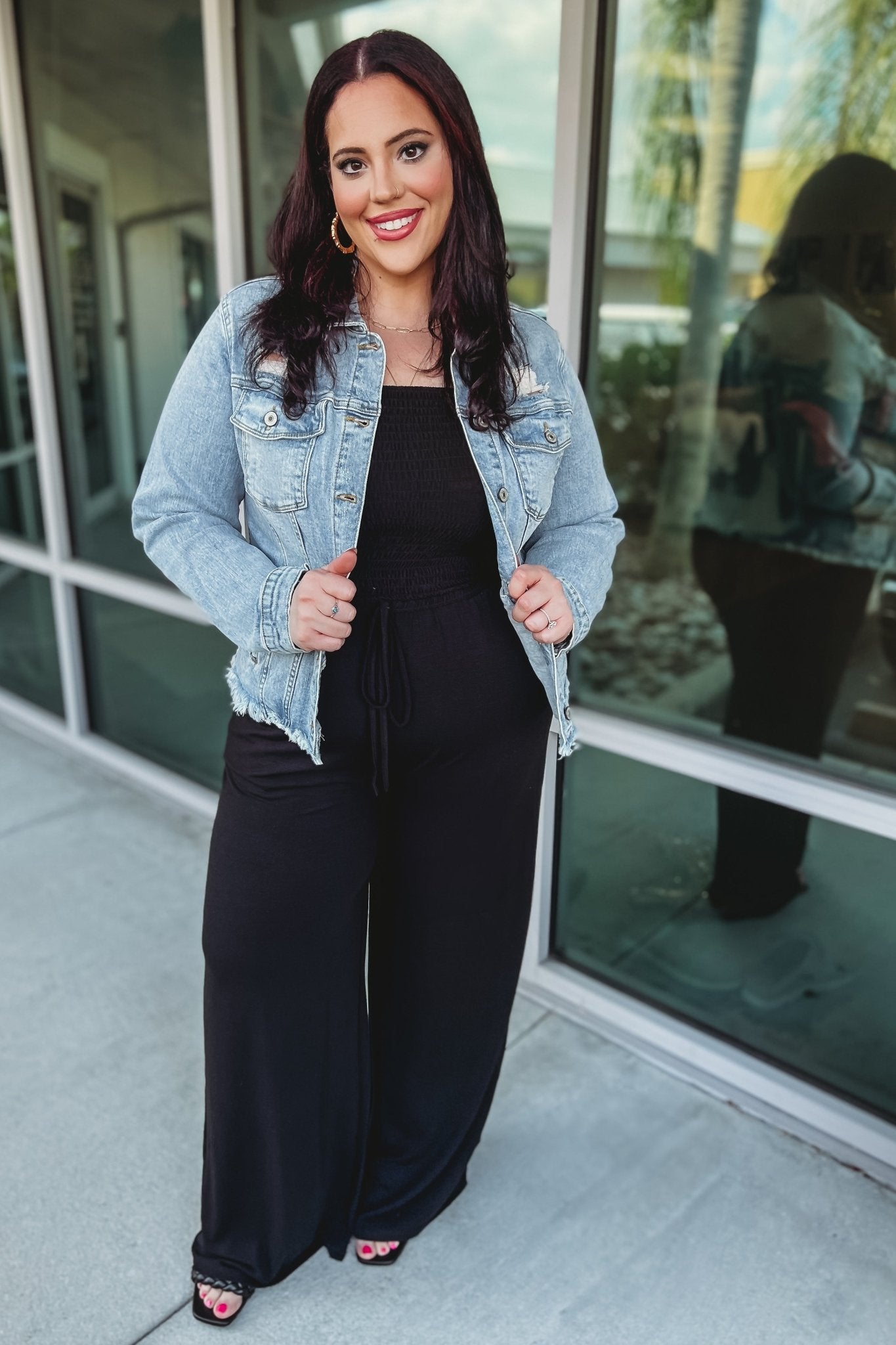 Premium KANCAN Zoey Fray Hem Denim Jacket - Upgrade Your Style
