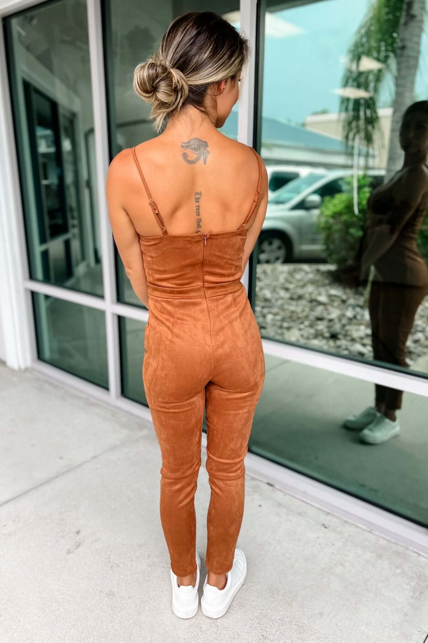 Premium Josie Sweetheart Suede Jumpsuit - Ultimate Style & Comfort