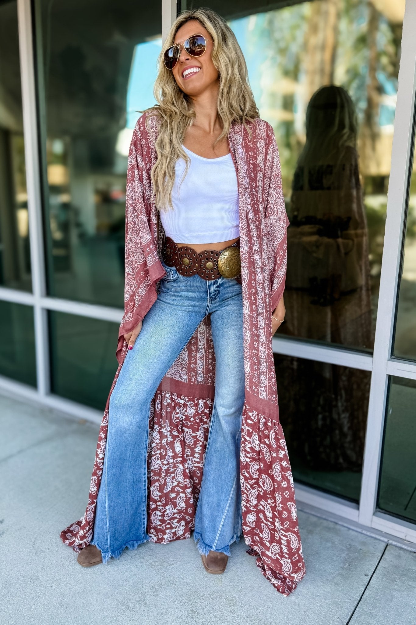 Premium Paisley Tapestry Kimono - Free Flow Design in 4 Stunning Colors