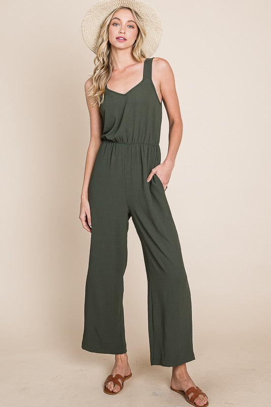 Ultimate Olive Jumpsuit - Free to Dream Collection