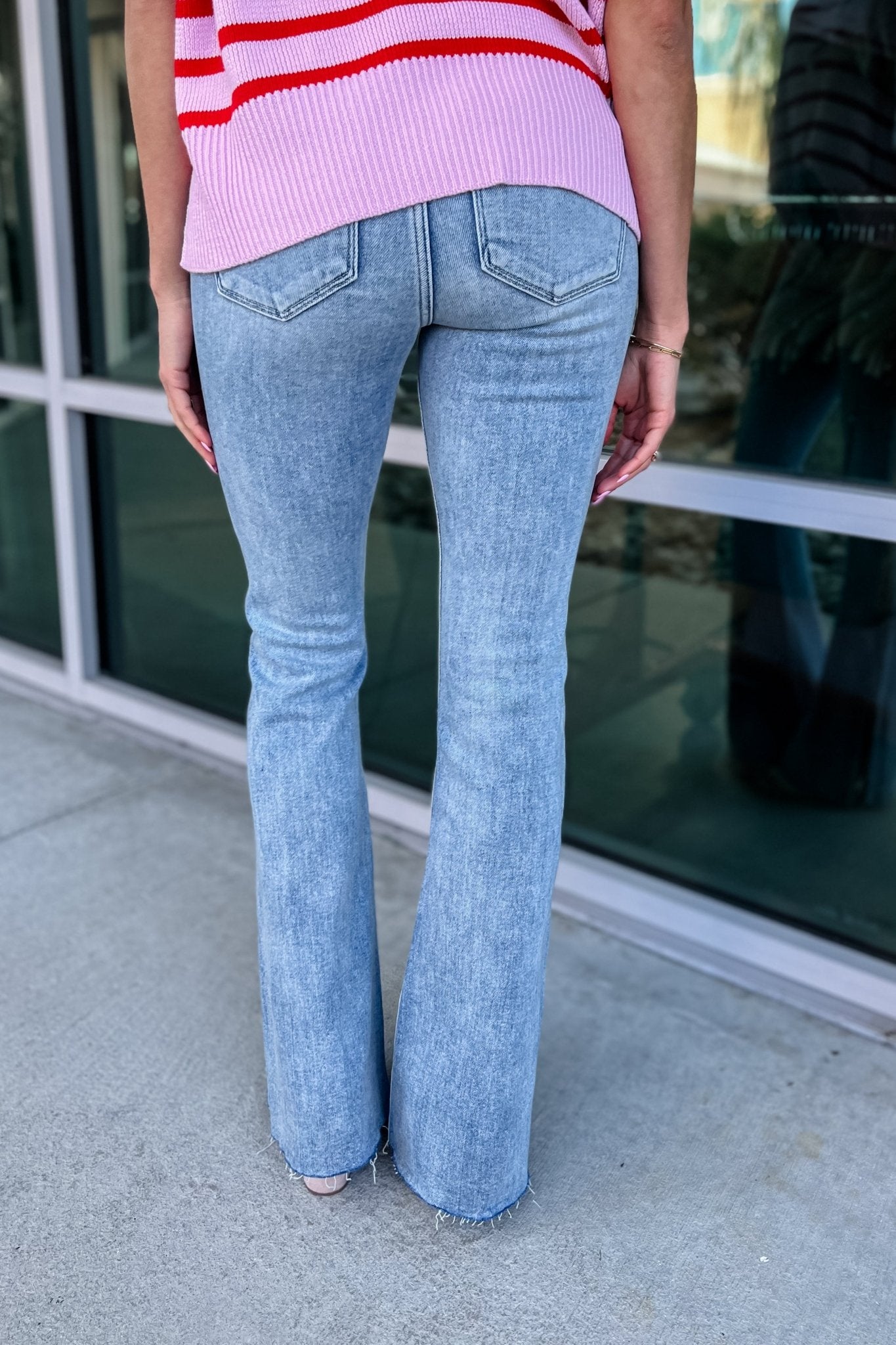 Premium KANCAN Nelly Mid-Rise Vintage Flare Jeans